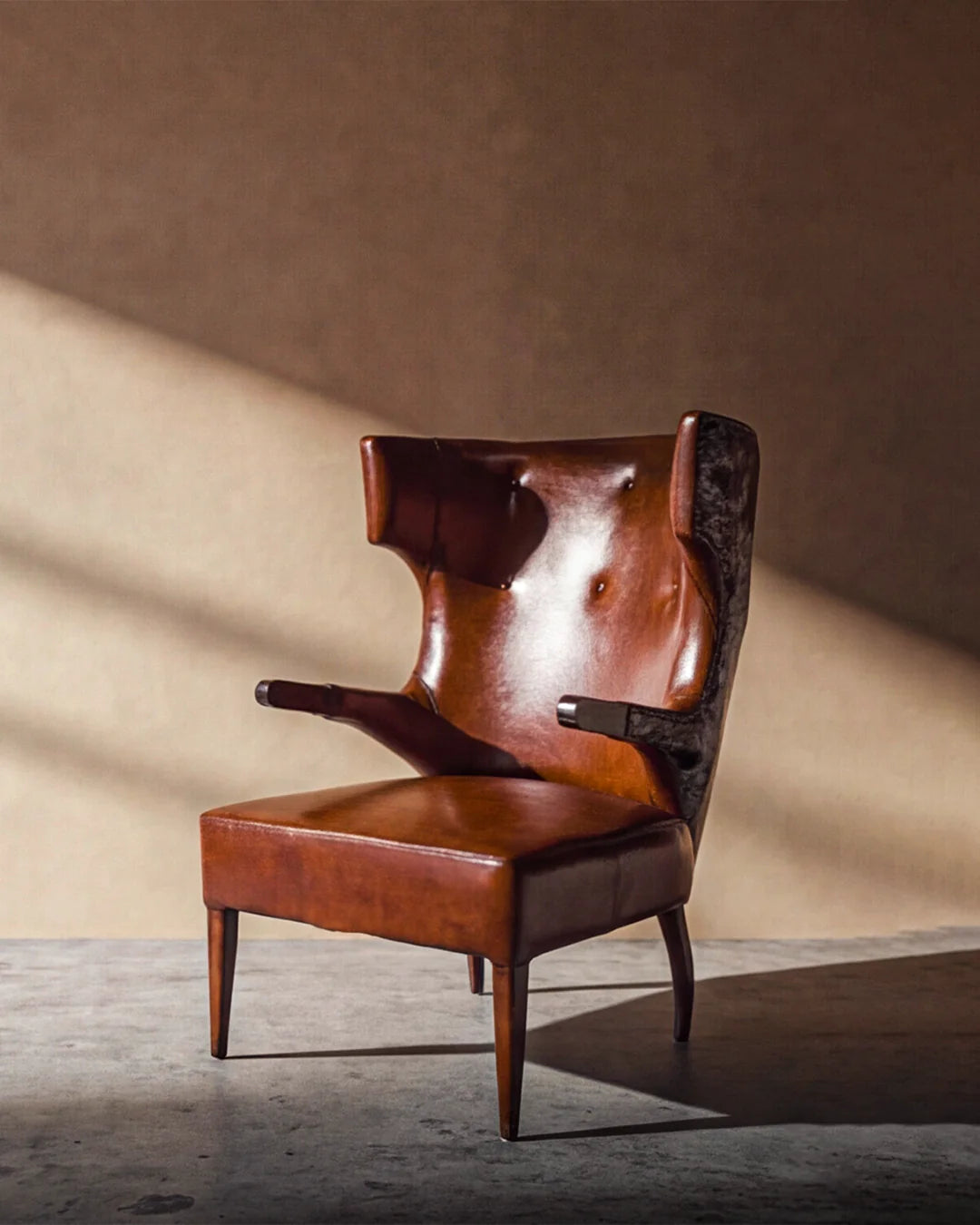 Harlo Vincent Leather Armchair – Hairon Skin Back