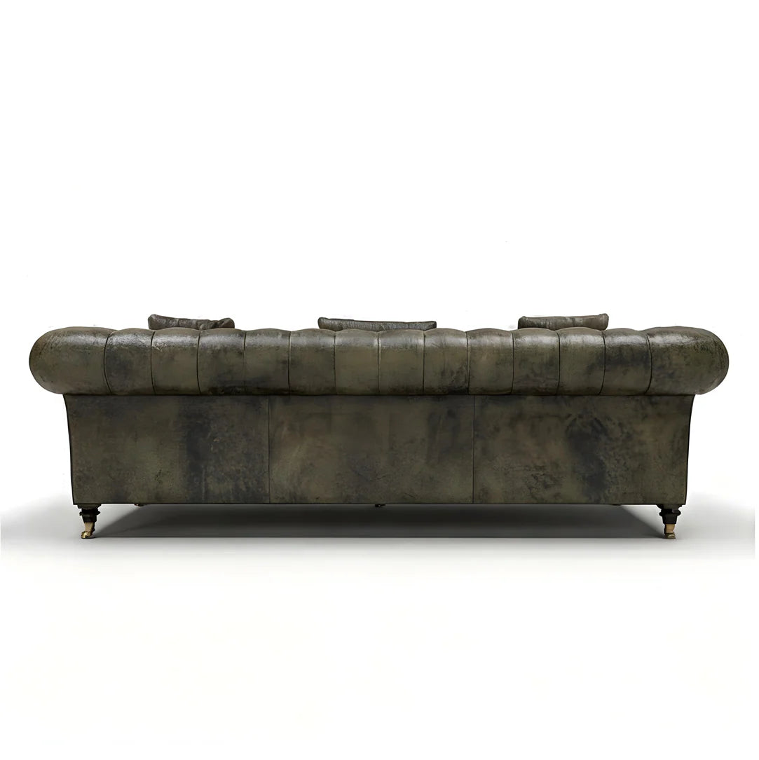 Madison Chesterfield Leather Sofa