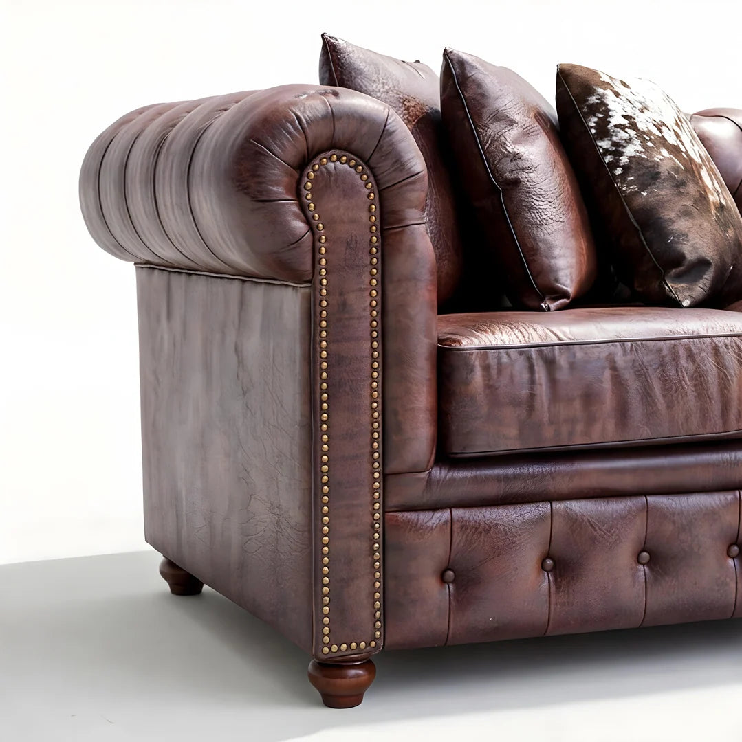 Winston Chesterfield Leather Sofa