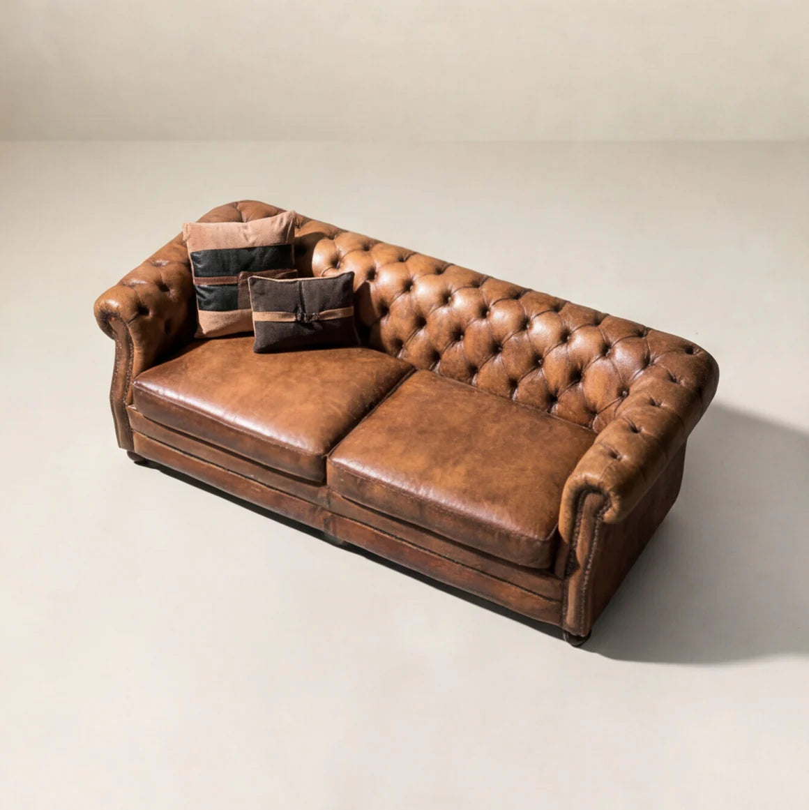 Sebastian Chesterfield Leather Sofa
