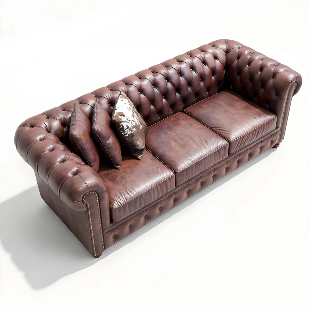 Winston Chesterfield Leather Sofa