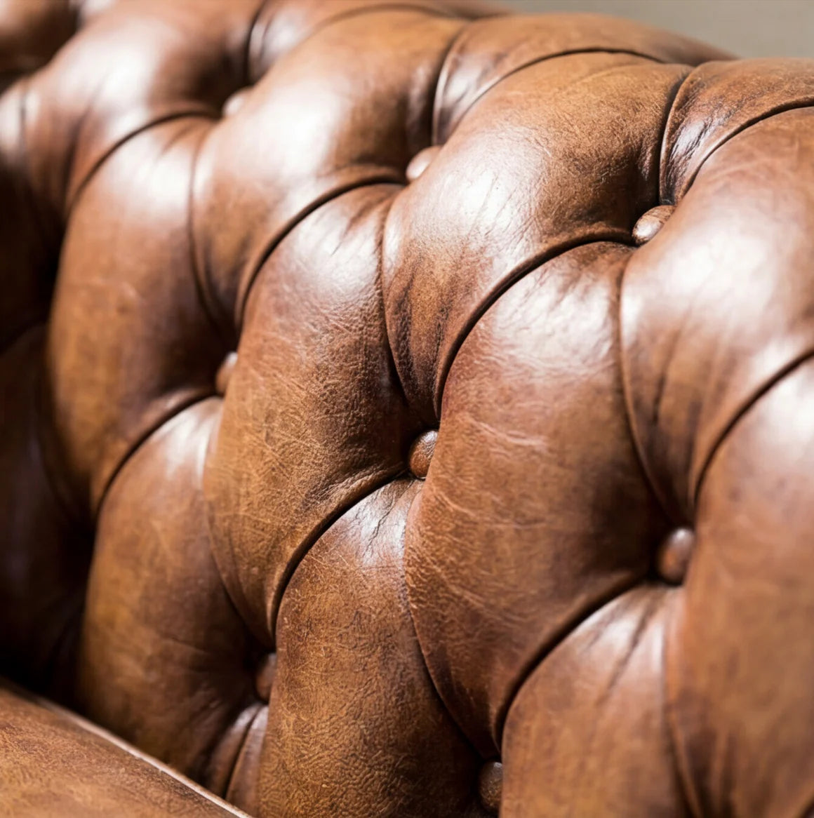 Sebastian Chesterfield Leather Sofa