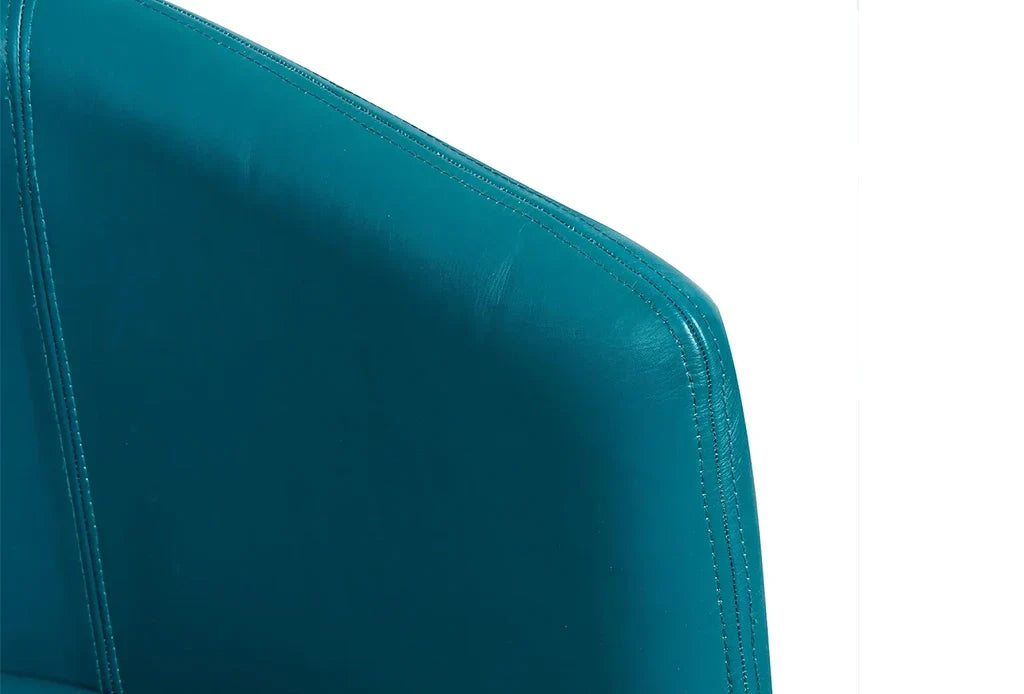 Juliet Leather Armchair – Sleek Swivel Comfort | 100% Pure Leather