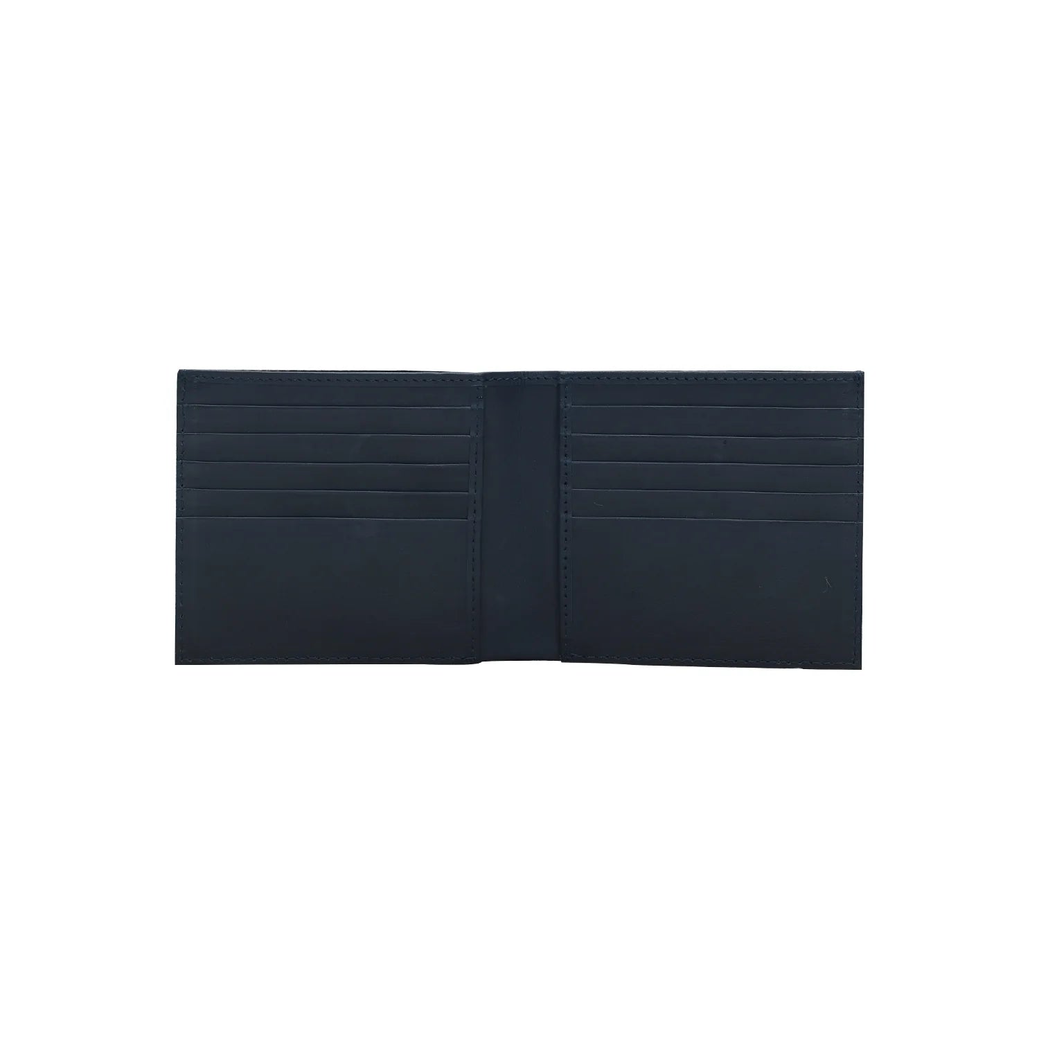 Brown Handmade Croc-Embossed Genuine Leather Bifold Wallet for Men