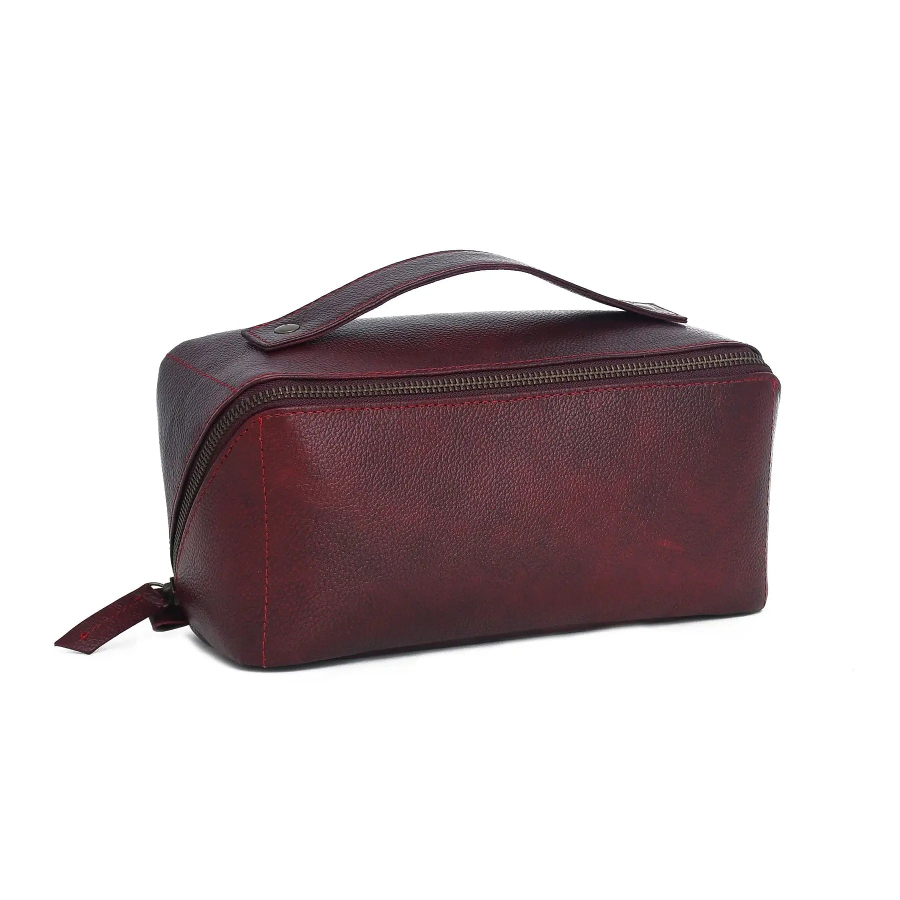 Premium Handmade Genuine Leather Luxury Toiletry Bag & Travel Organizer