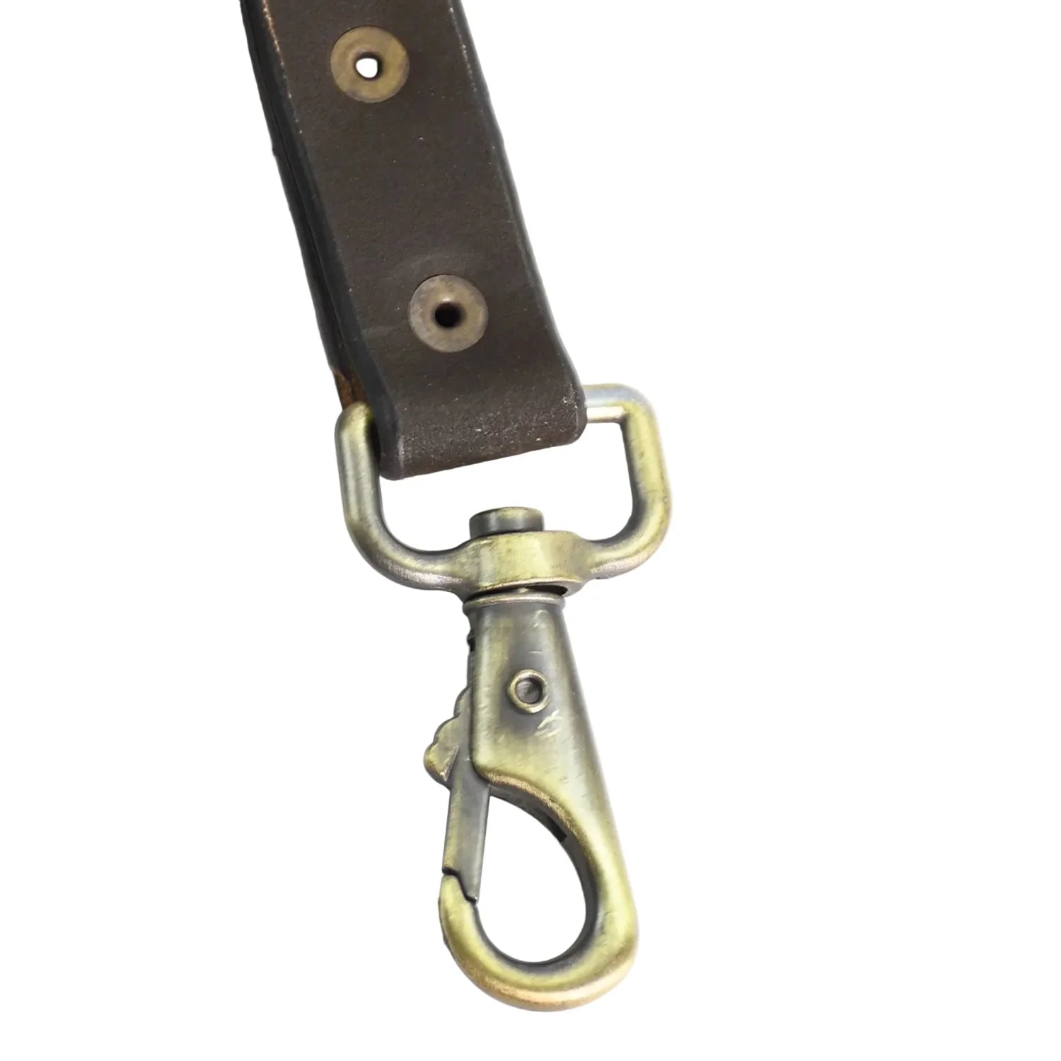Luxury Premium Genuine Espresso Leather Dog Leash – Natural Tan Backing