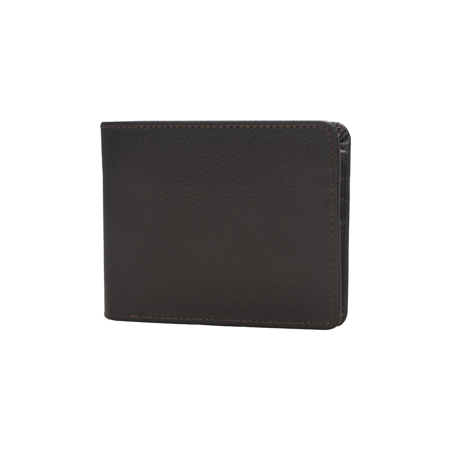 Premium Handmade Genuine Leather Bifold Wallet – Dark Brown Classic