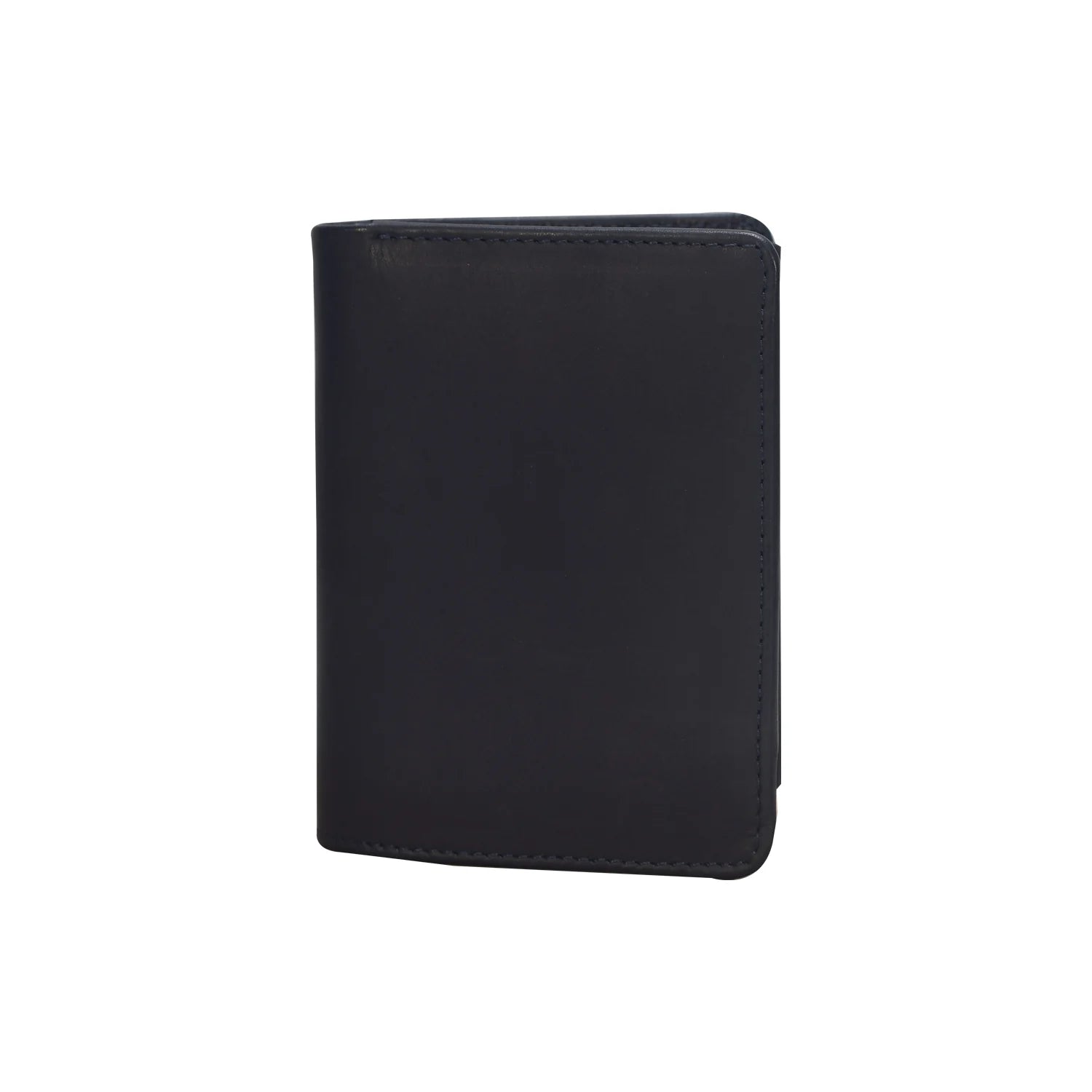 Premium Handmade Genuine Leather Bifold Wallet – Classic Black