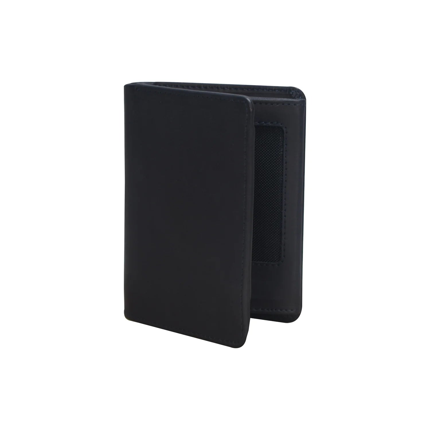 Premium Handmade Genuine Leather Bifold Wallet – Classic Black