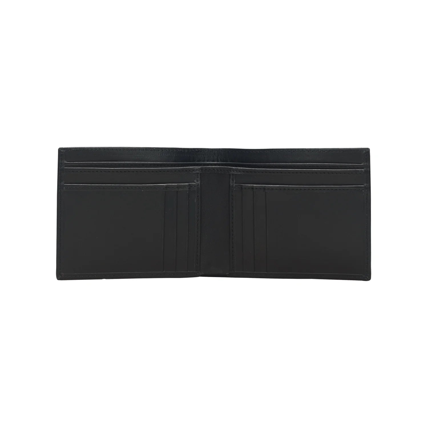 Luxury Handmade Genuine Leather Classic Bifold Wallet – Black Edition