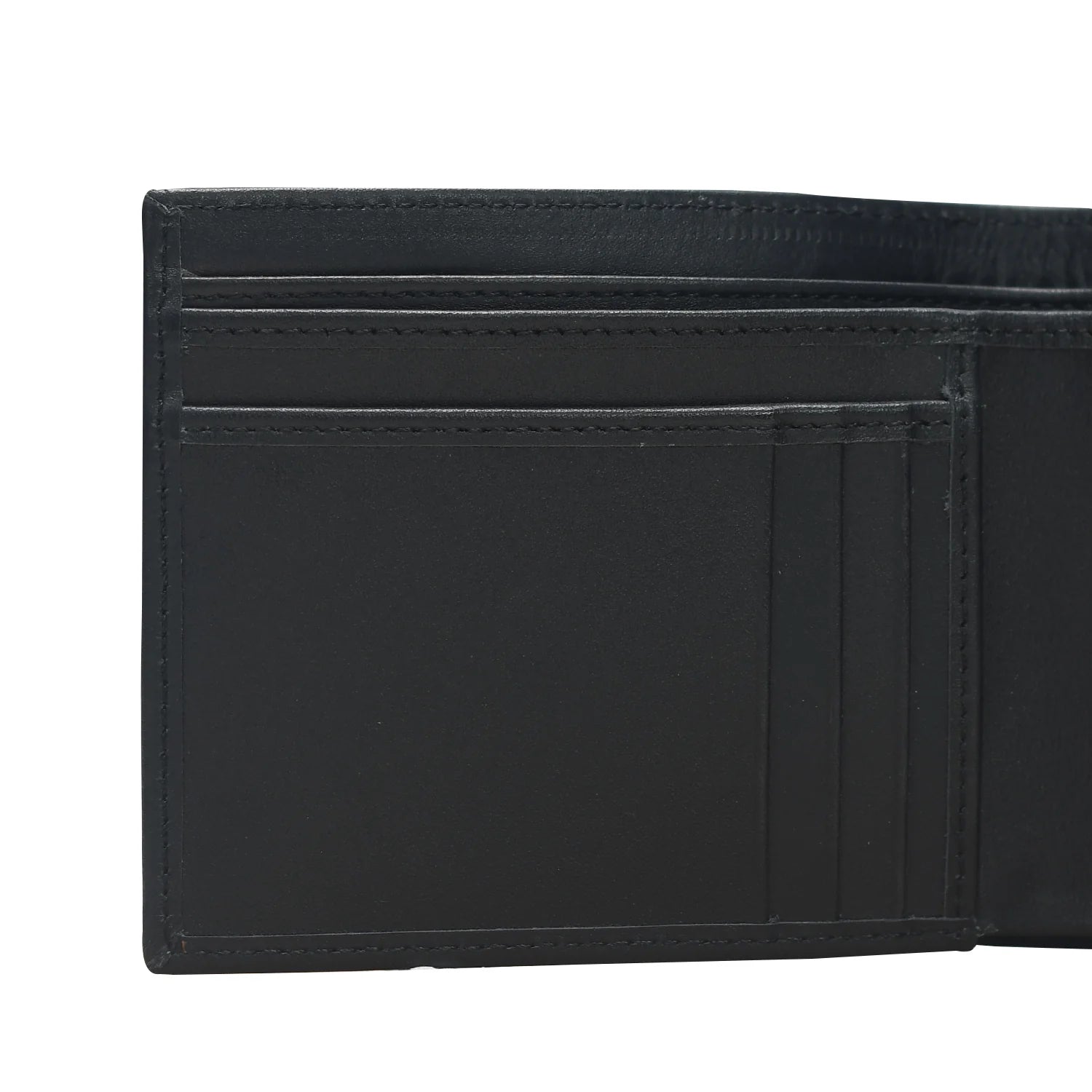 Luxury Handmade Genuine Leather Classic Bifold Wallet – Black Edition