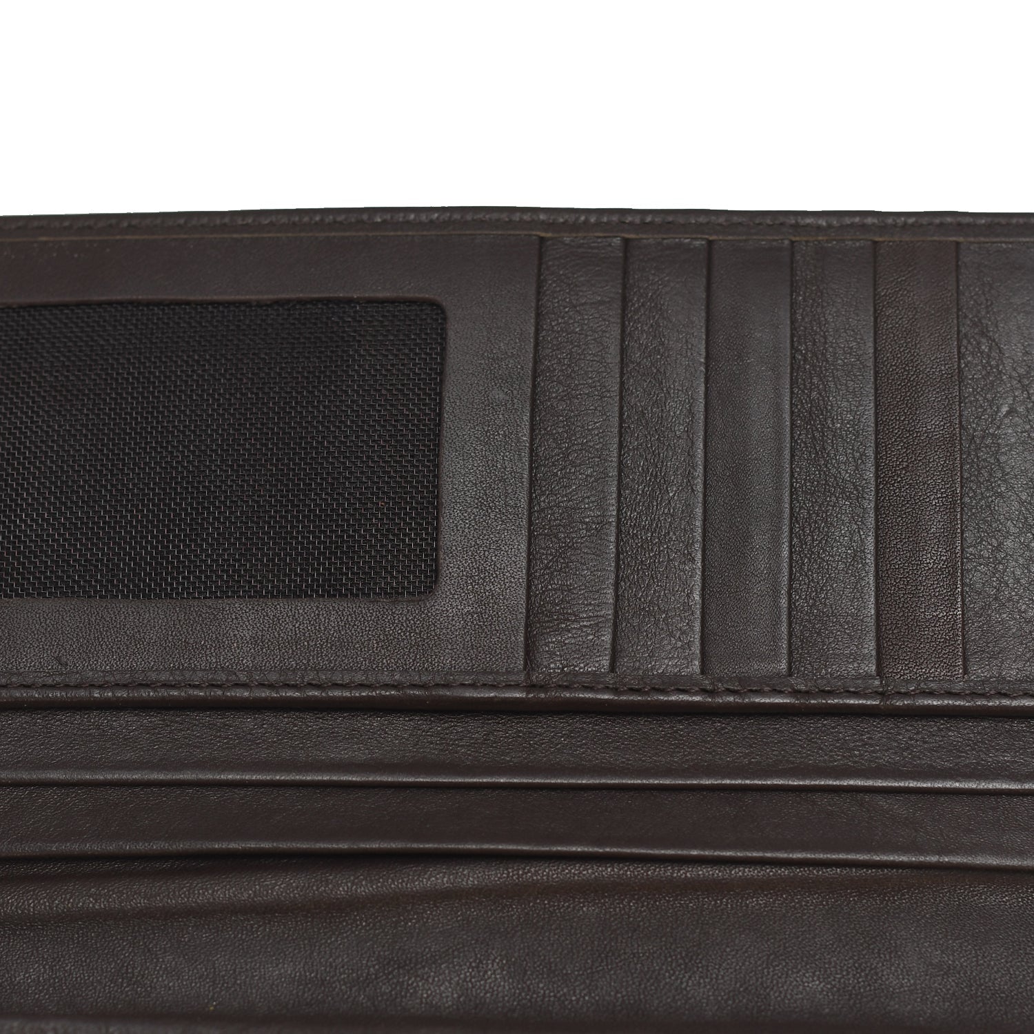 Premium Genuine Leather Long Bifold Wallet – Dark Espresso