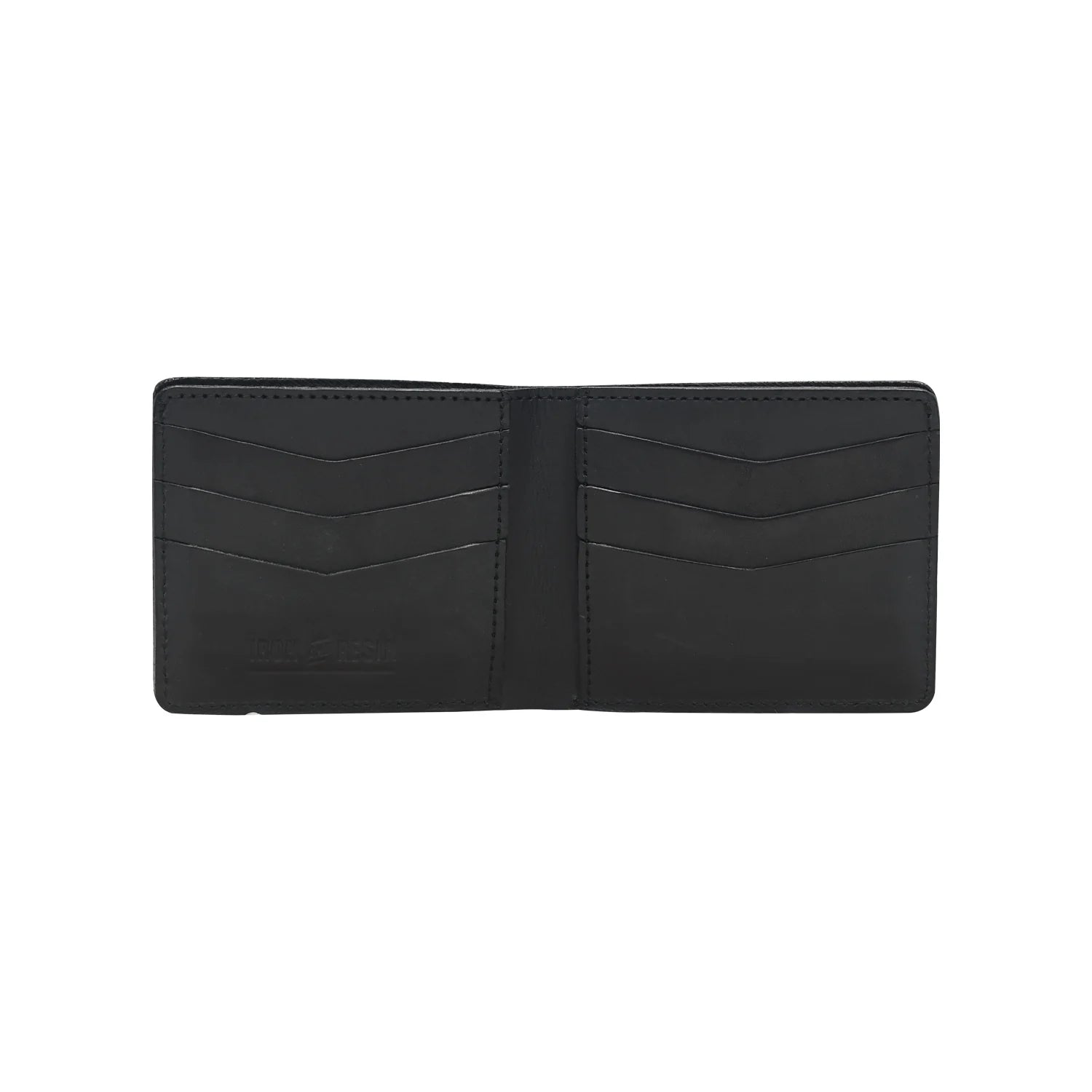 Premium Handmade Genuine Leather Slim Bifold Wallet – Black Signature Edition