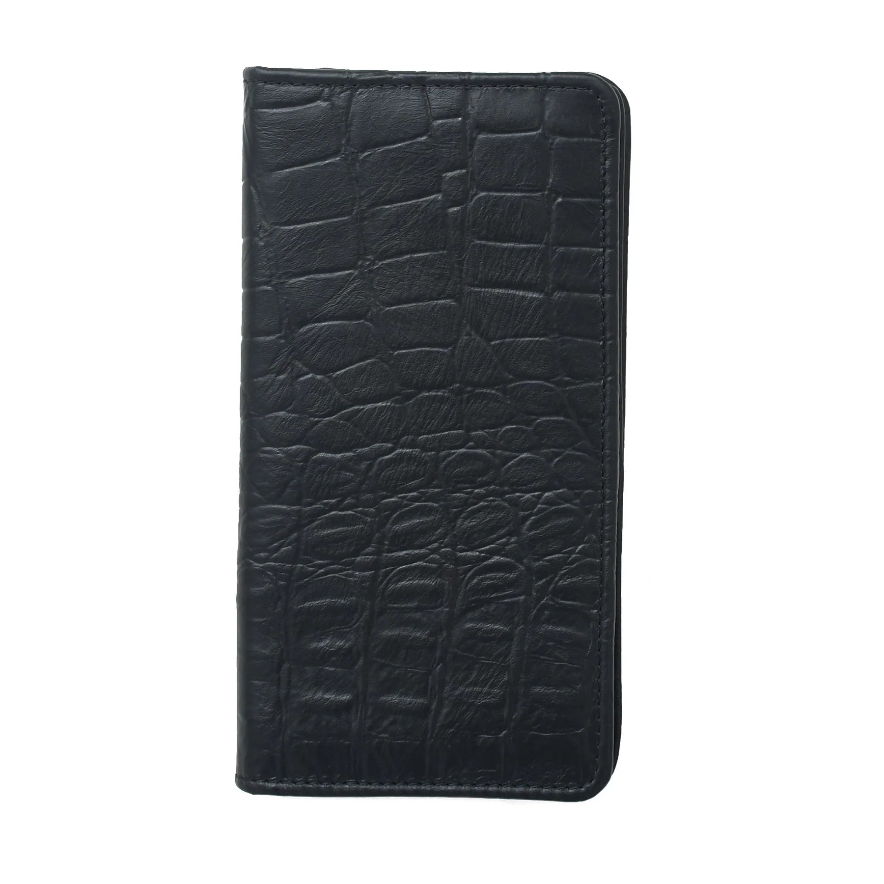 Premium Hand Made Genuine Leather Croc Texture Long Wallet