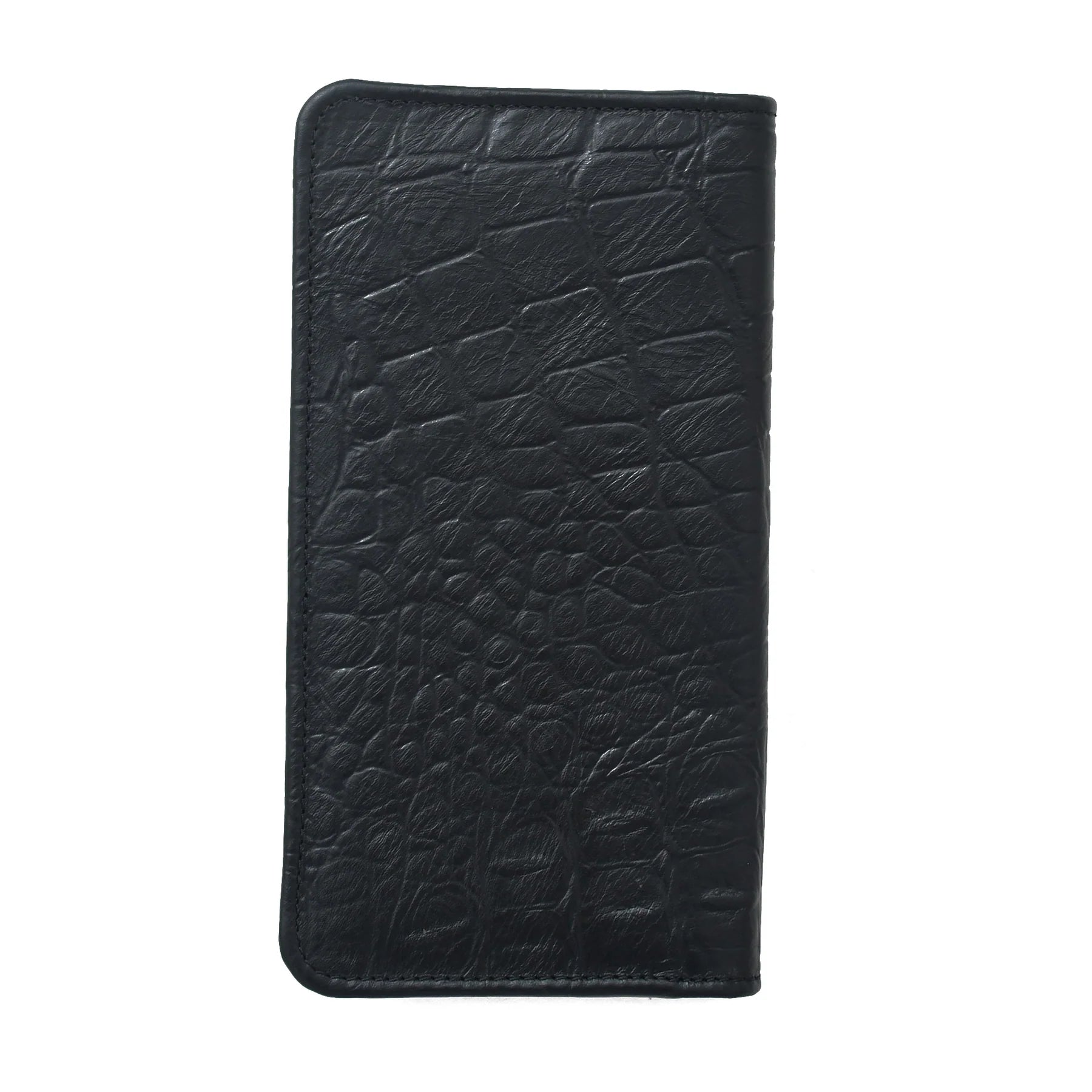 Premium Hand Made Genuine Leather Croc Texture Long Wallet
