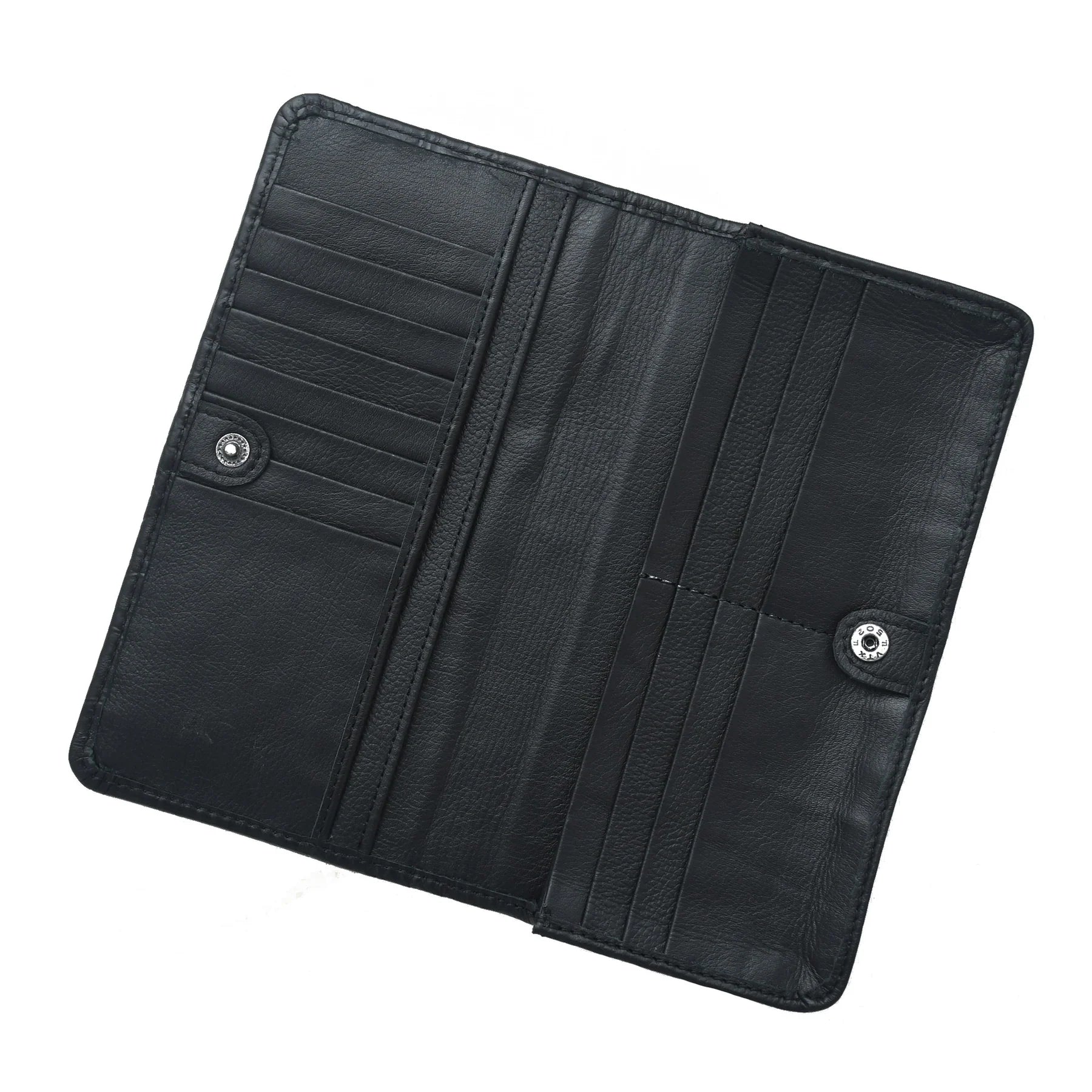 Premium Hand Made Genuine Leather Croc Texture Long Wallet