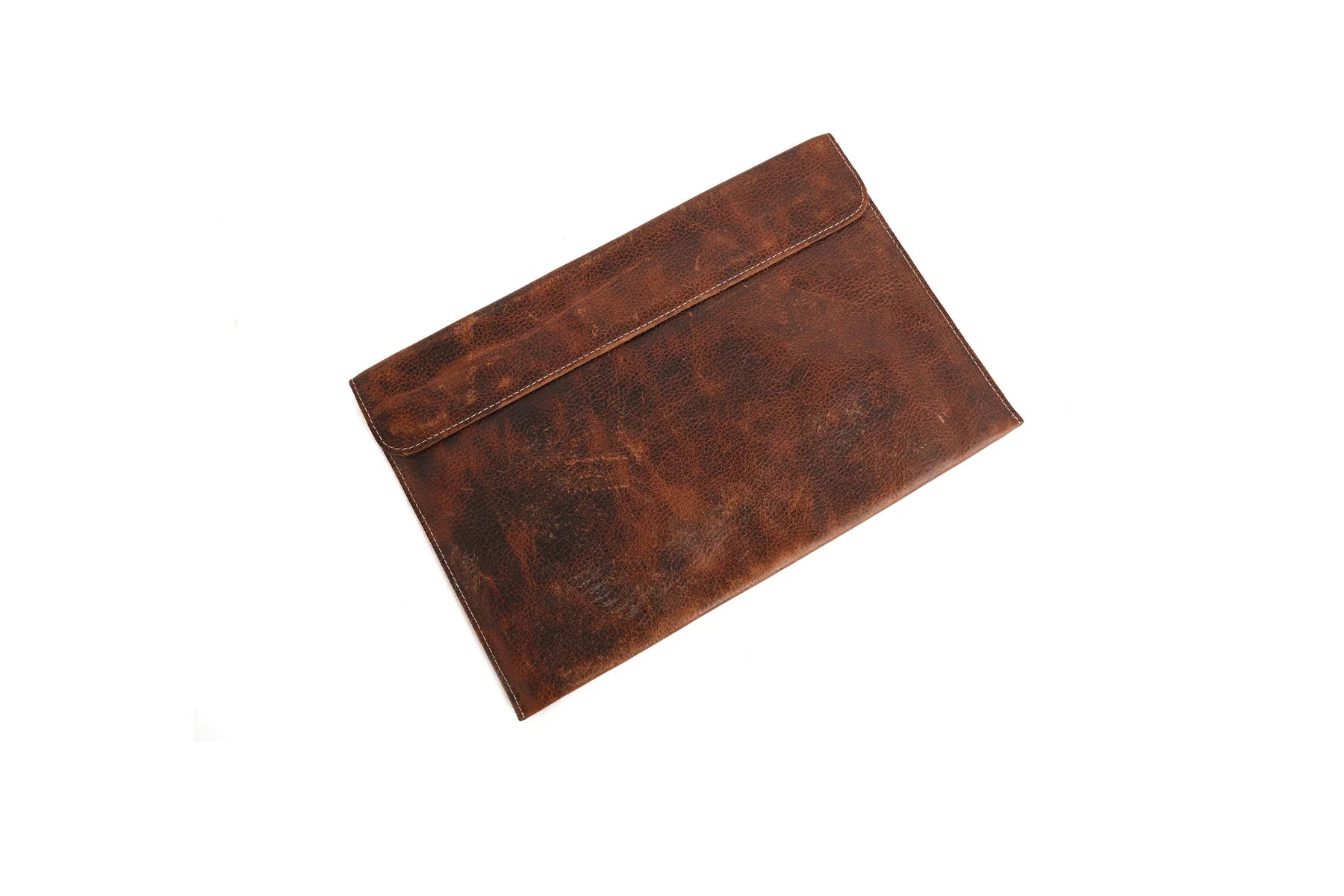 Premium Handcrafted Genuine Leather Laptop Sleeve (Unisex) | Vintage Brown