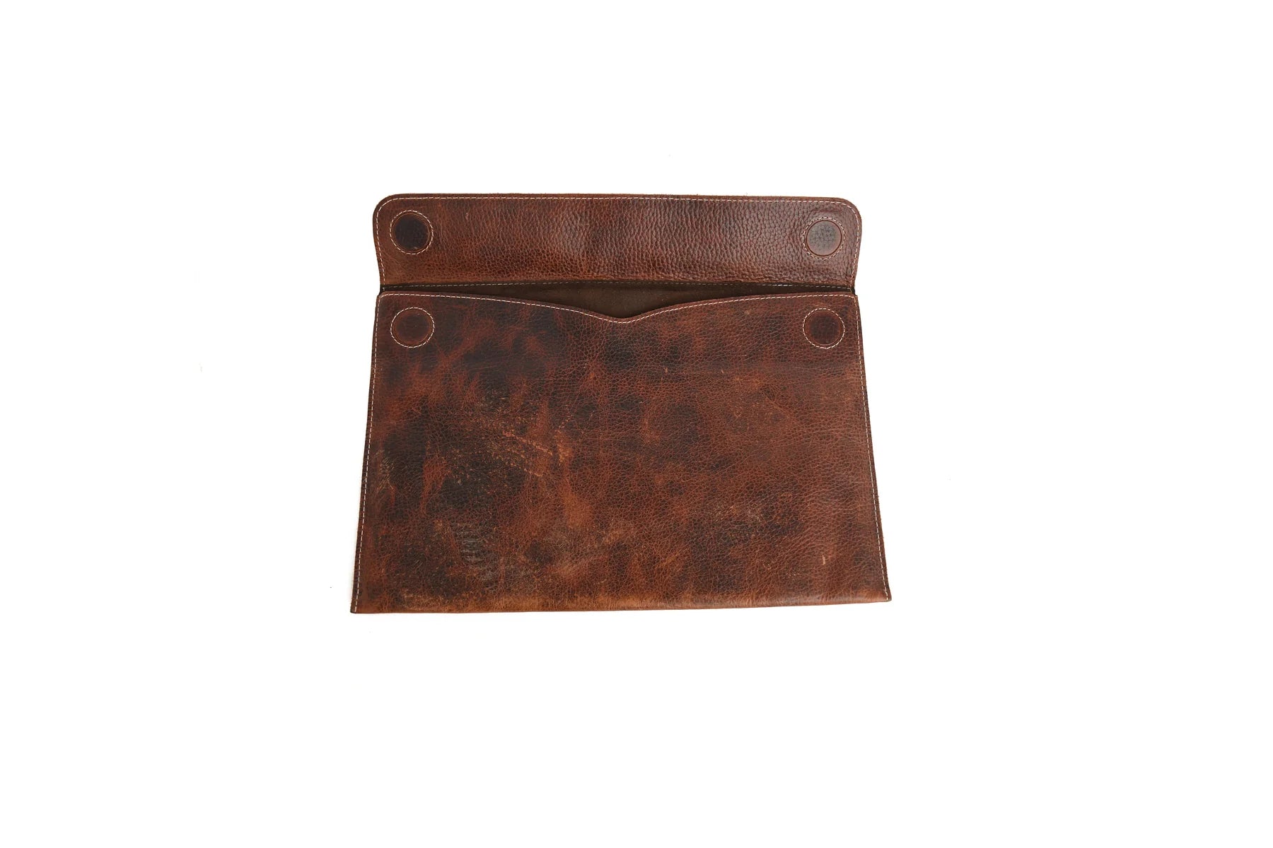 Premium Handcrafted Genuine Leather Laptop Sleeve (Unisex) | Vintage Brown