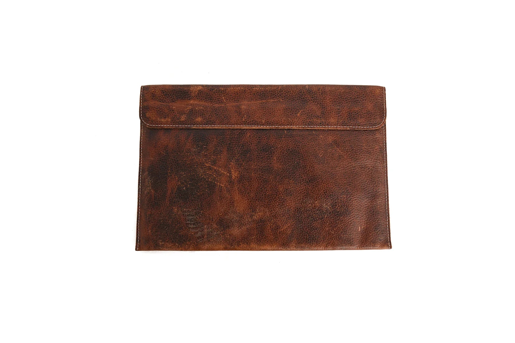 Premium Handcrafted Genuine Leather Laptop Sleeve (Unisex) | Vintage Brown