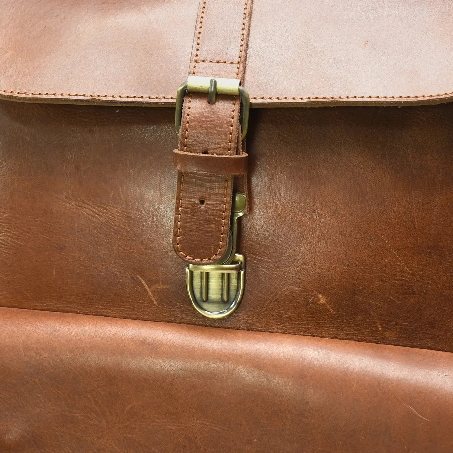 Luxury Handmade Genuine Leather Backpack – Vintage Brown