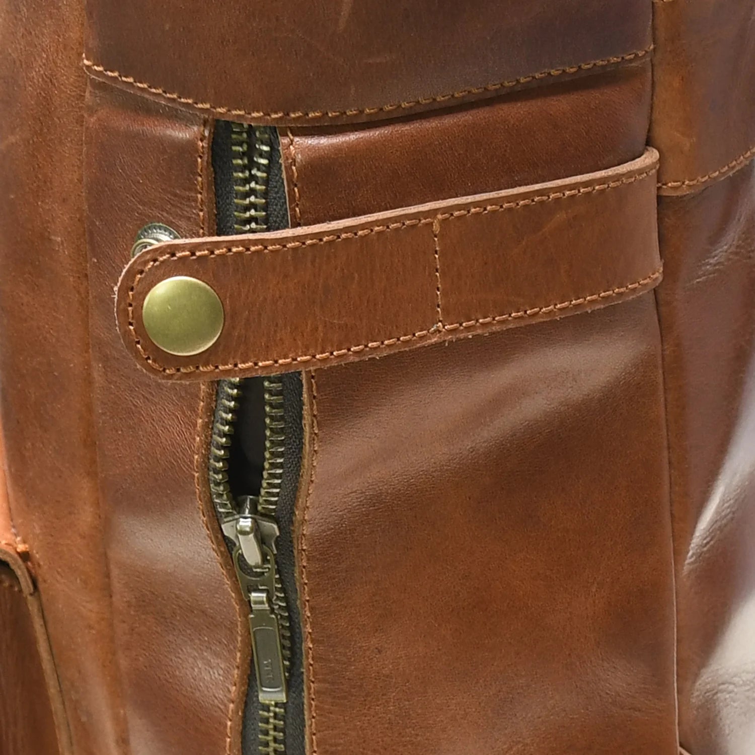 Luxury Handmade Genuine Leather Backpack – Vintage Brown