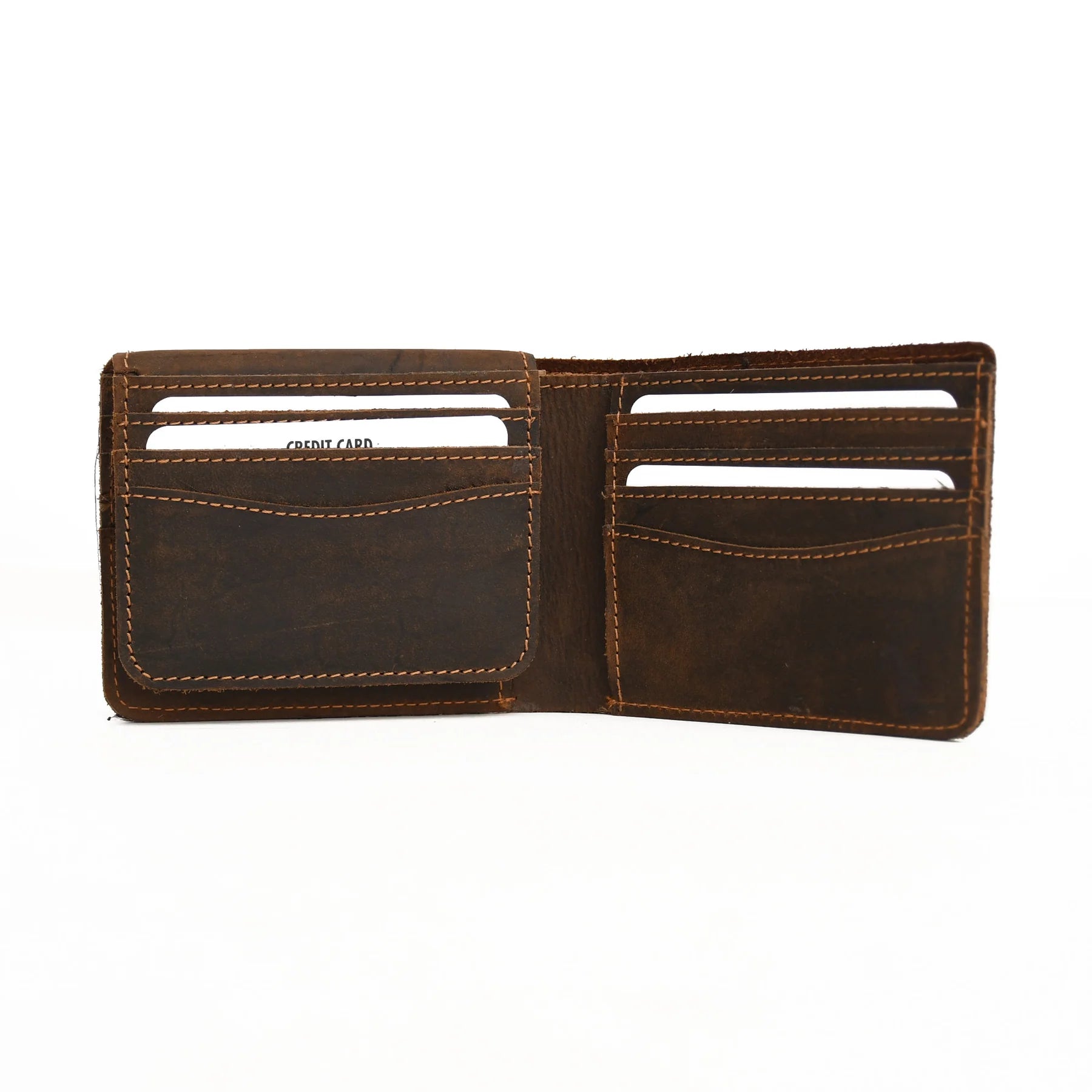 Premium Handmade Genuine Leather Bifold Wallet for Men