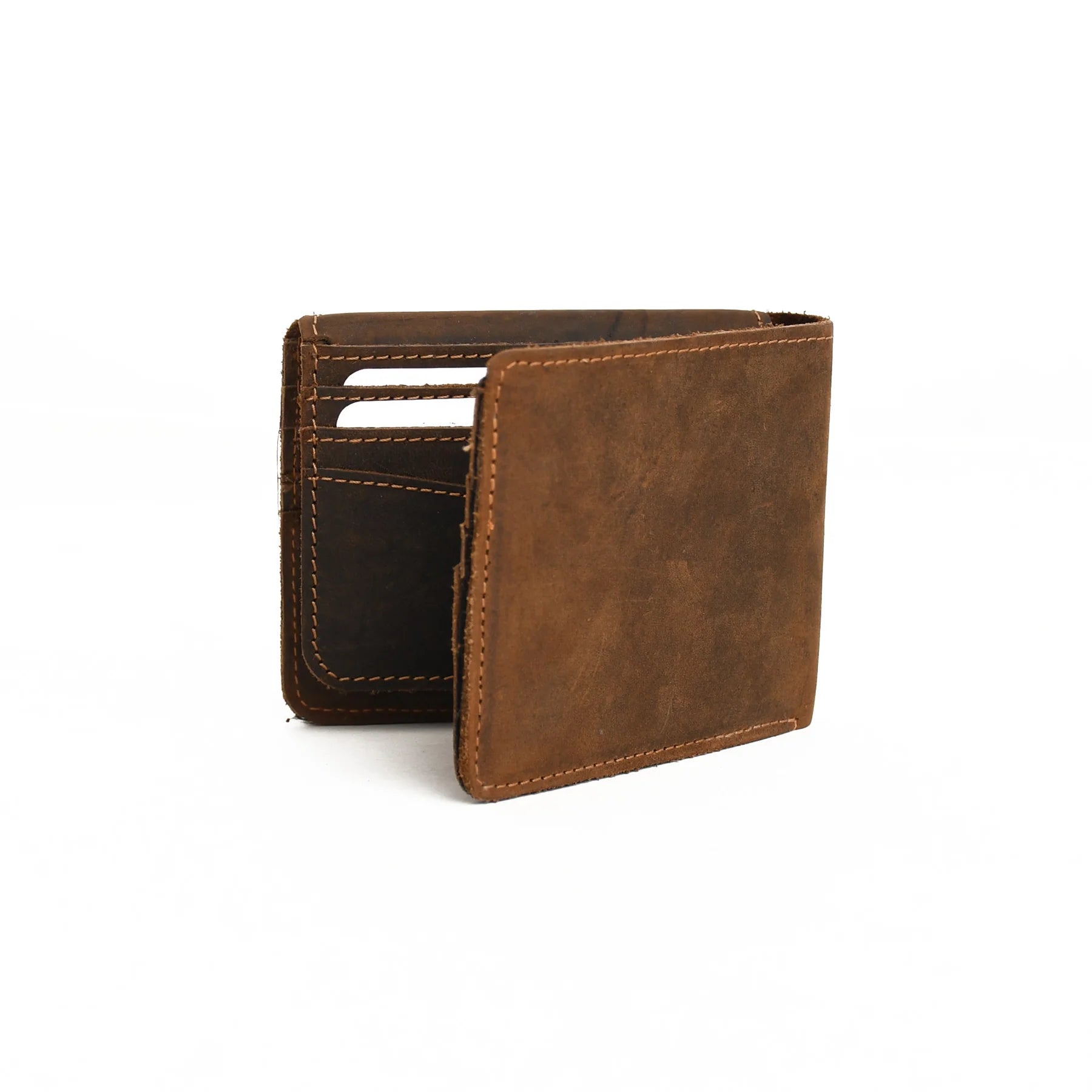 Premium Handmade Genuine Leather Bifold Wallet for Men