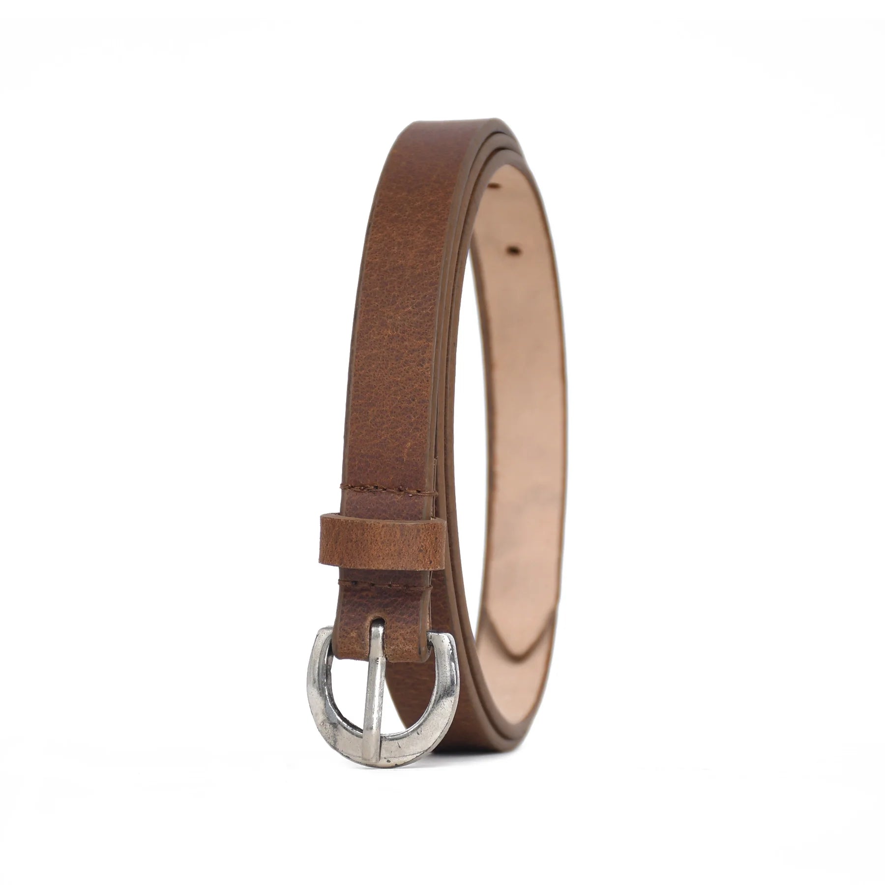Premium Handmade Genuine Leather Brown Ladies Belt