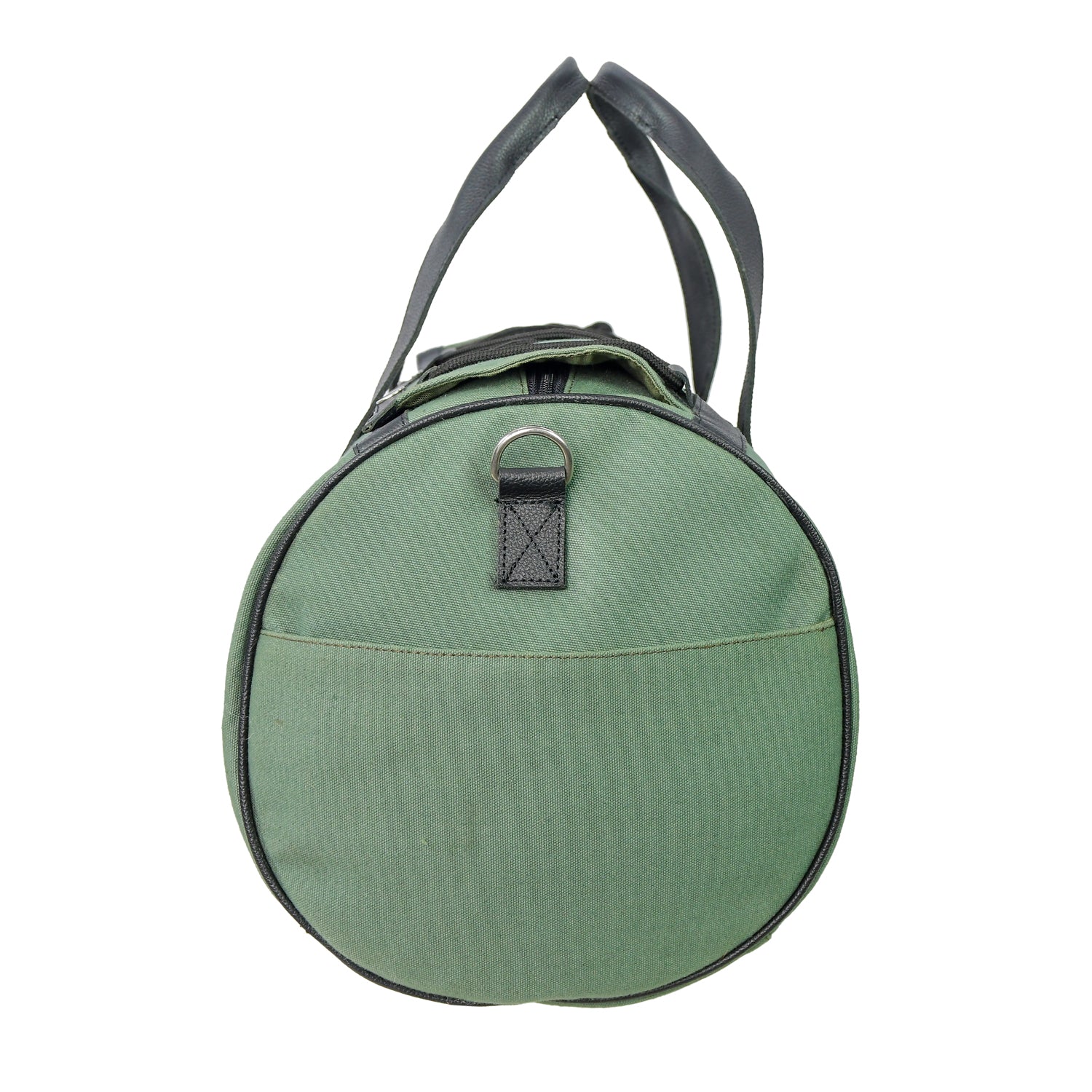 Premium Handmade Genuine Leather Canvas Travel Duffel Bag