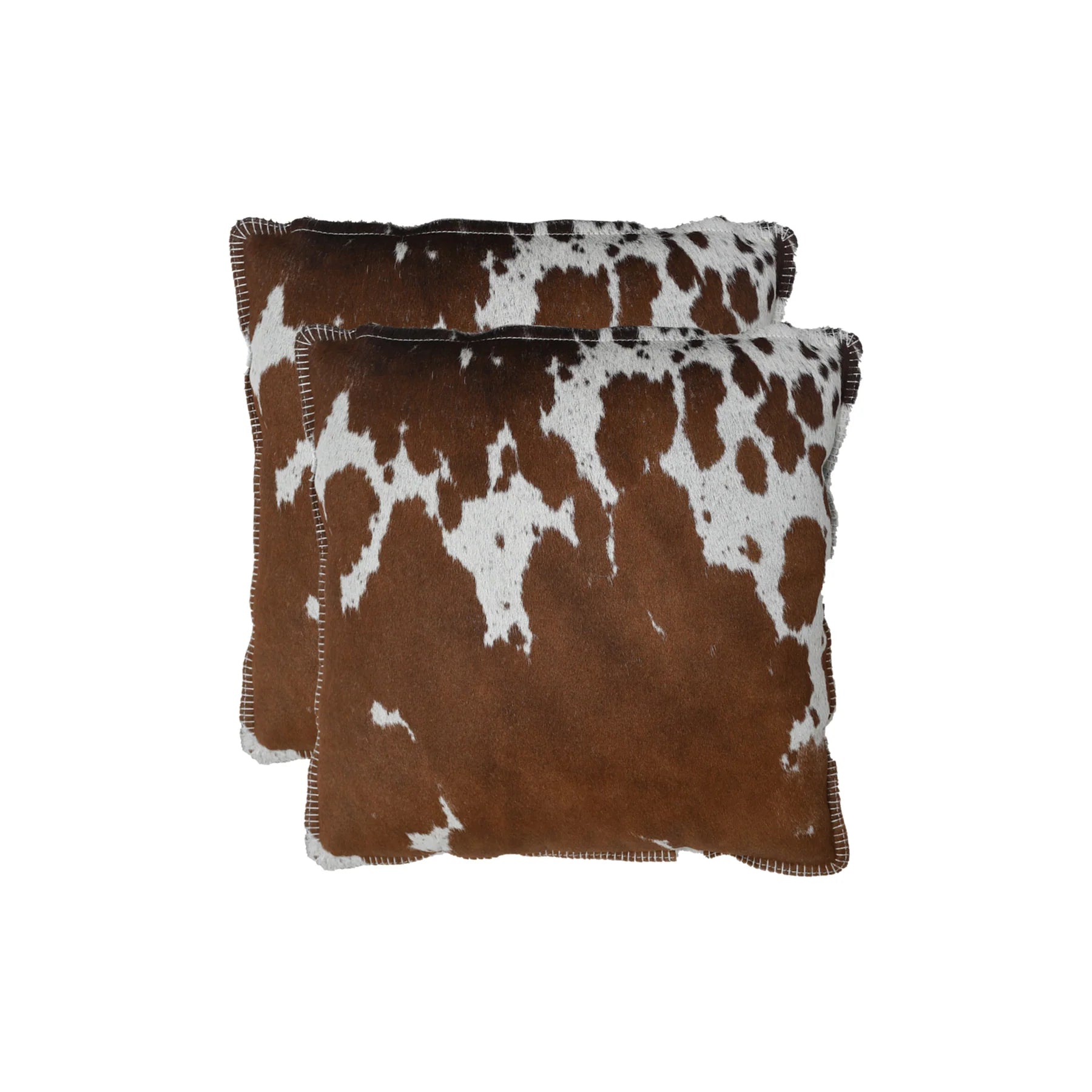 Handmade Genuine Leather Cowhide Cushion – Classic Design