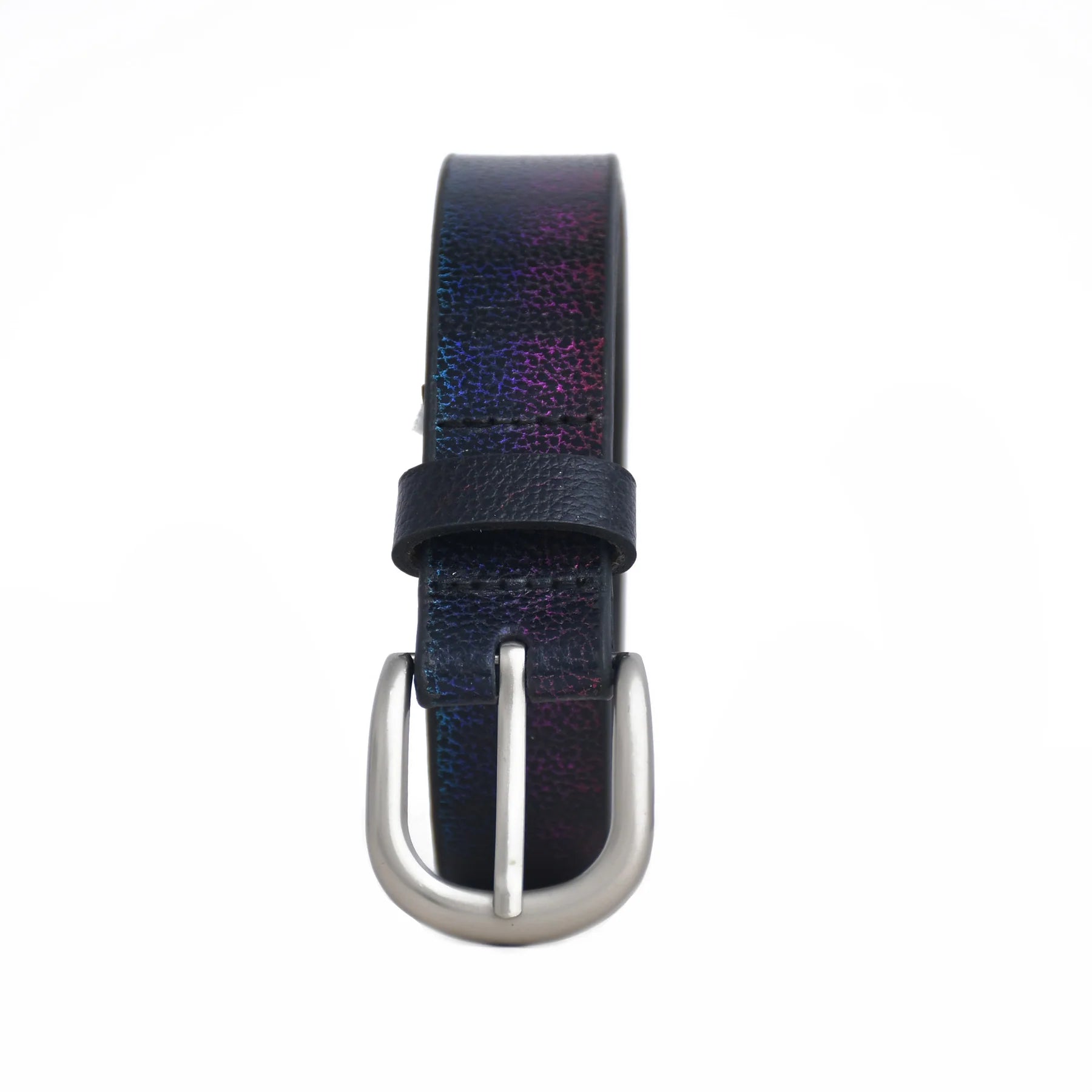 Premium Handmade Genuine Leather Iridescent Ladies Belt