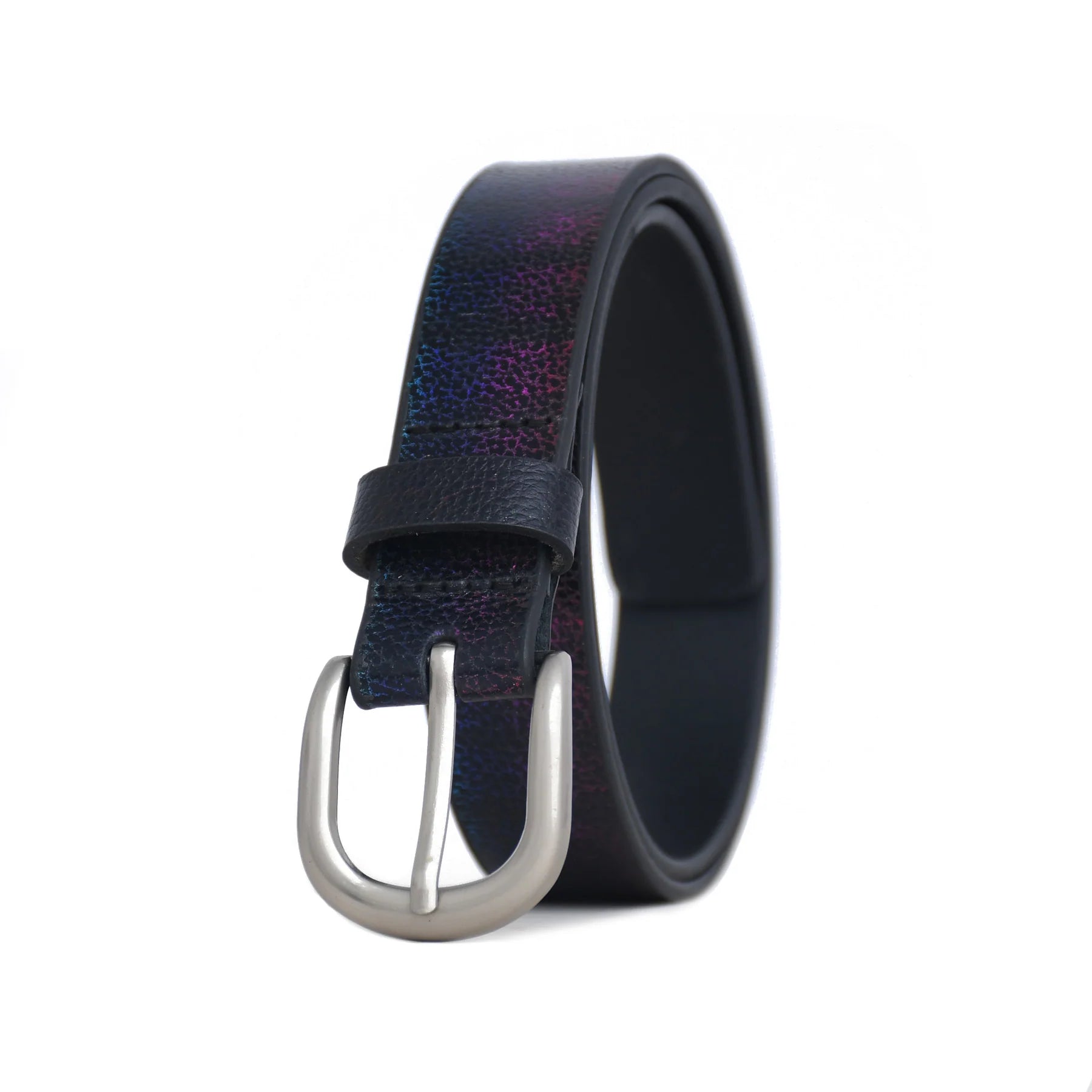 Premium Handmade Genuine Leather Iridescent Ladies Belt