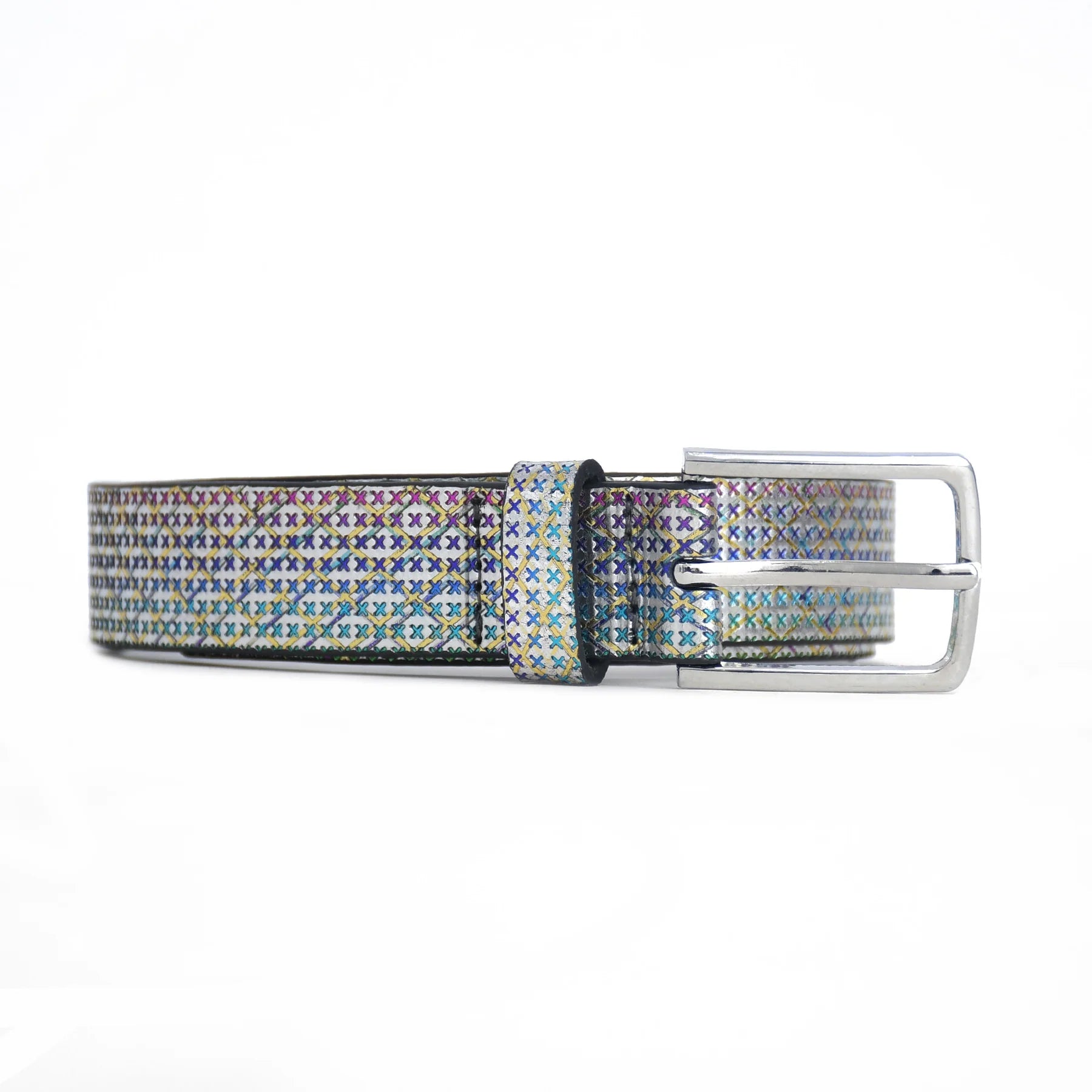 Premium Handmade Genuine Leather Multicolor Ladies Belt