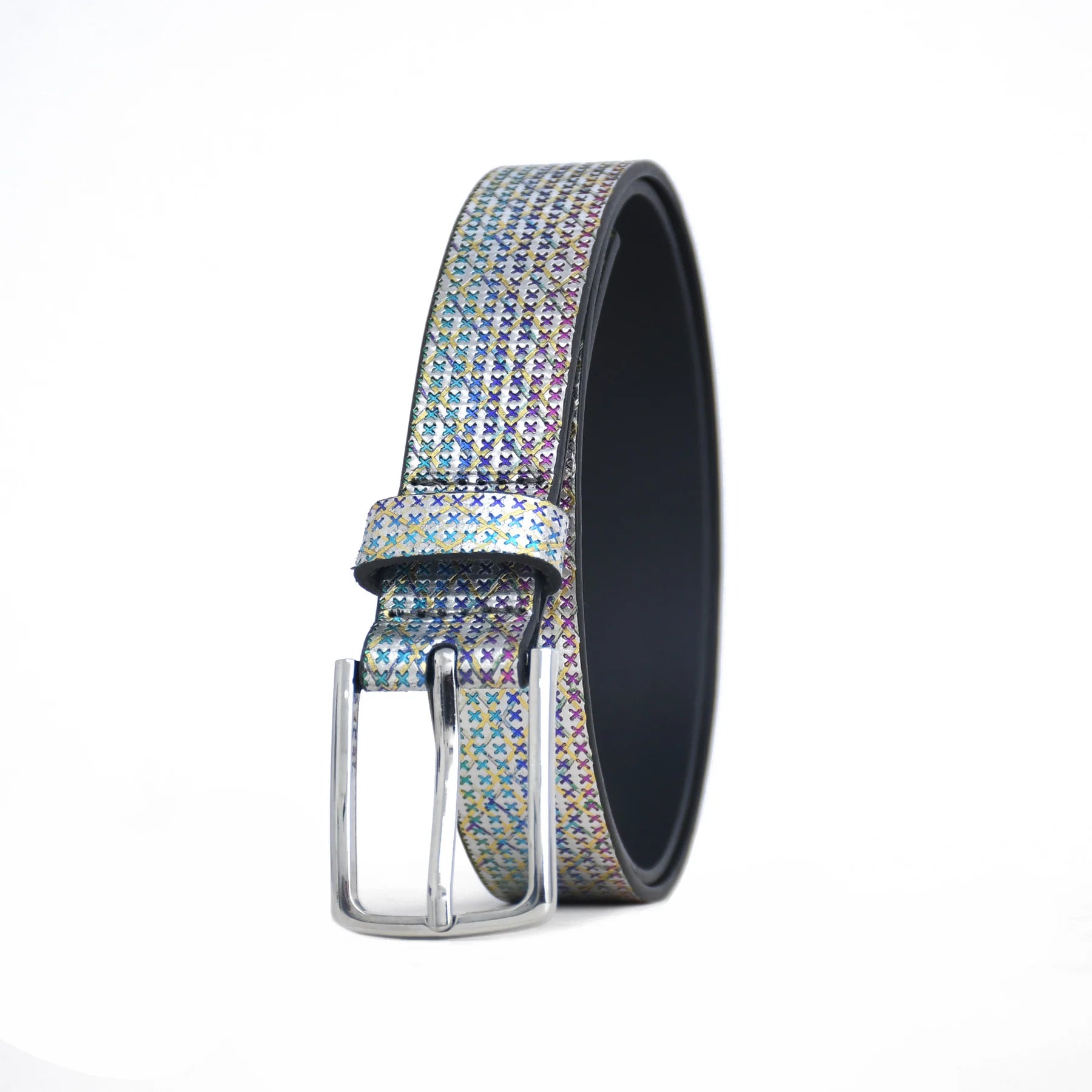 Premium Handmade Genuine Leather Multicolor Ladies Belt