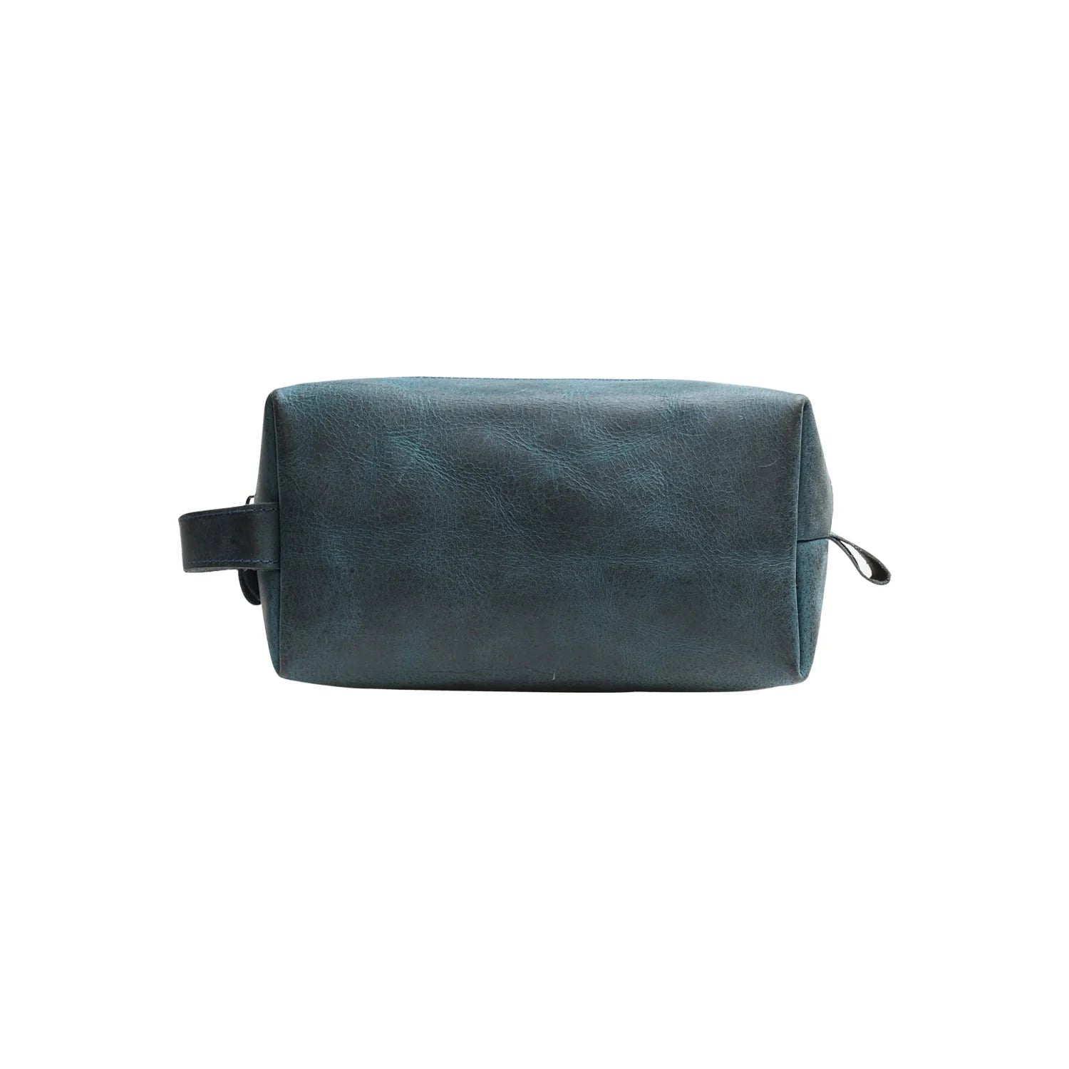 Premium Handmade Genuine Leather Toiletry Bag – Blue