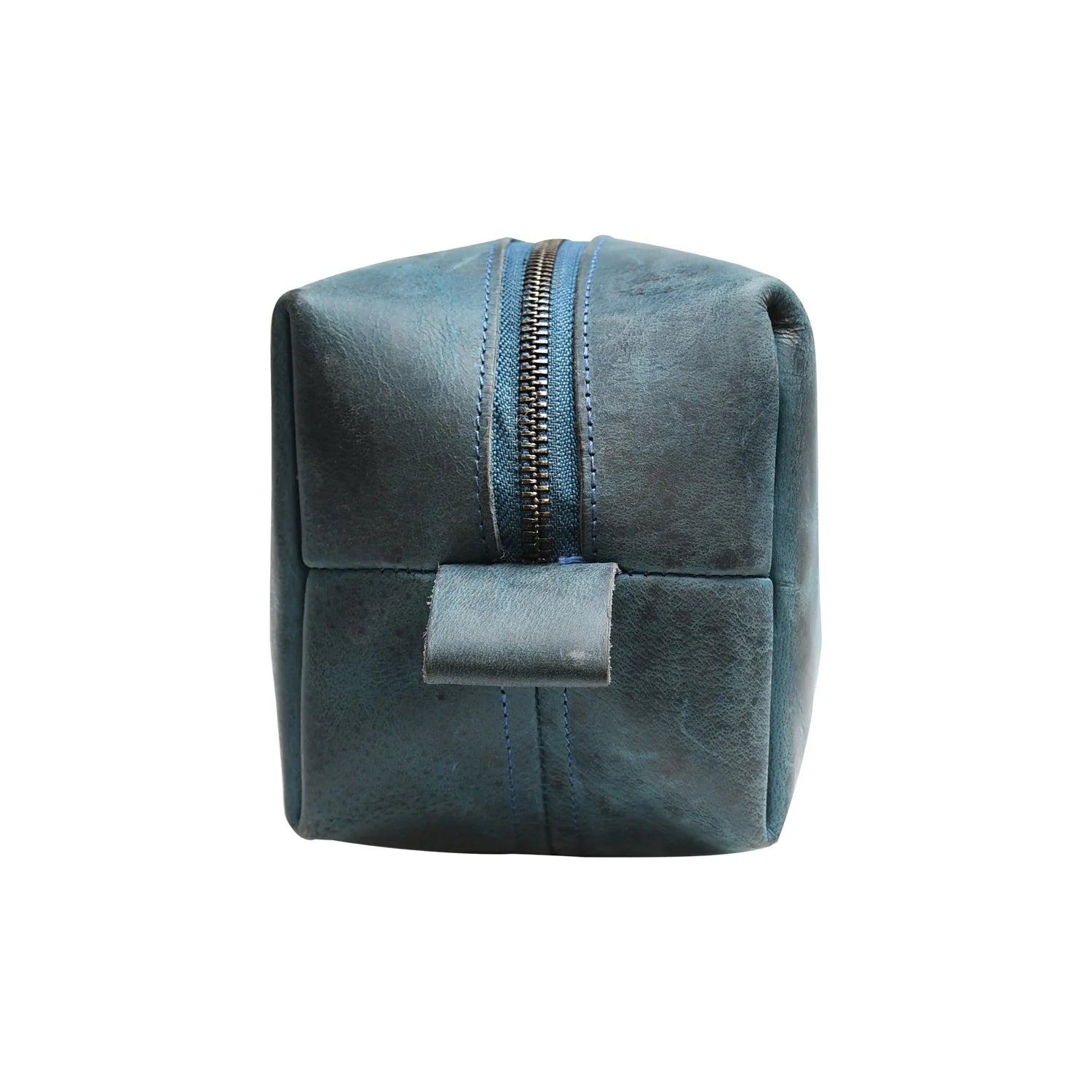 Premium Handmade Genuine Leather Toiletry Bag – Blue