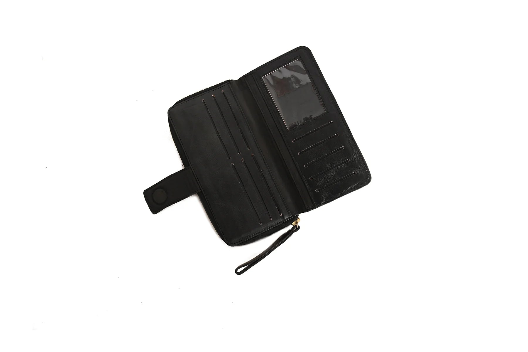 Premium Handmade Genuine Leather Zip Around Long Wallet for Women