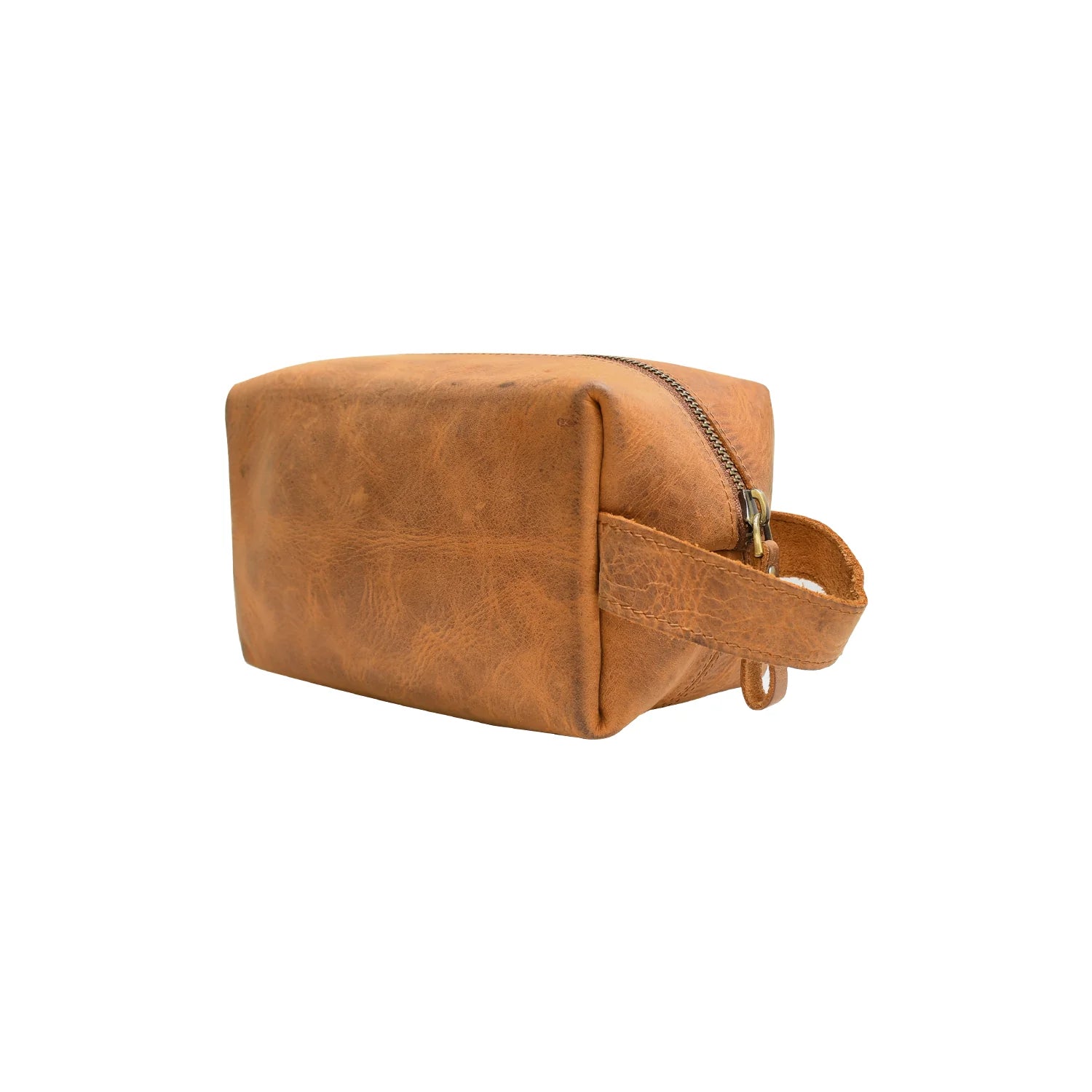 Premium Handmade Genuine Leather Toiletry Bag – Blue