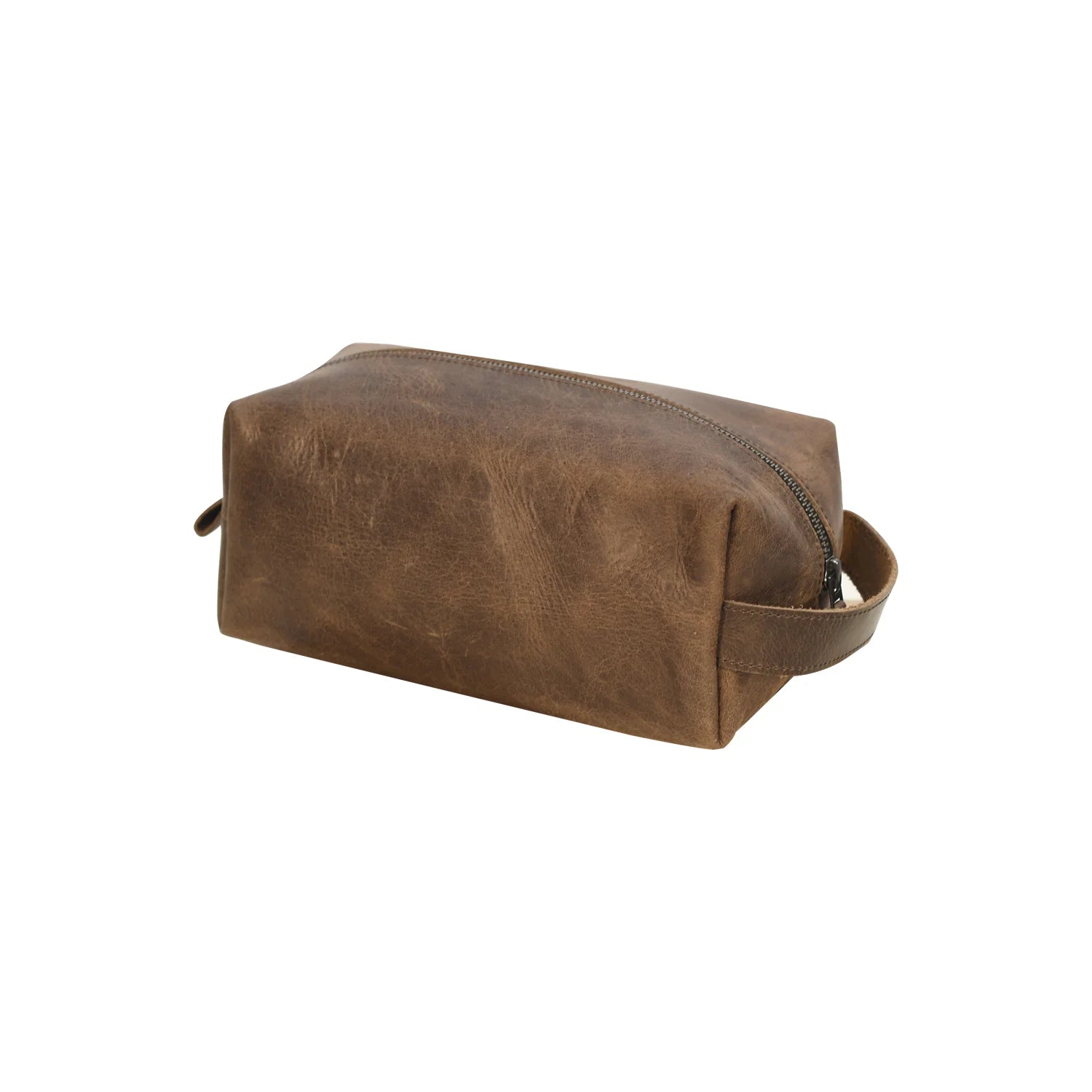 Premium Handmade Genuine Leather Toiletry Bag – Blue