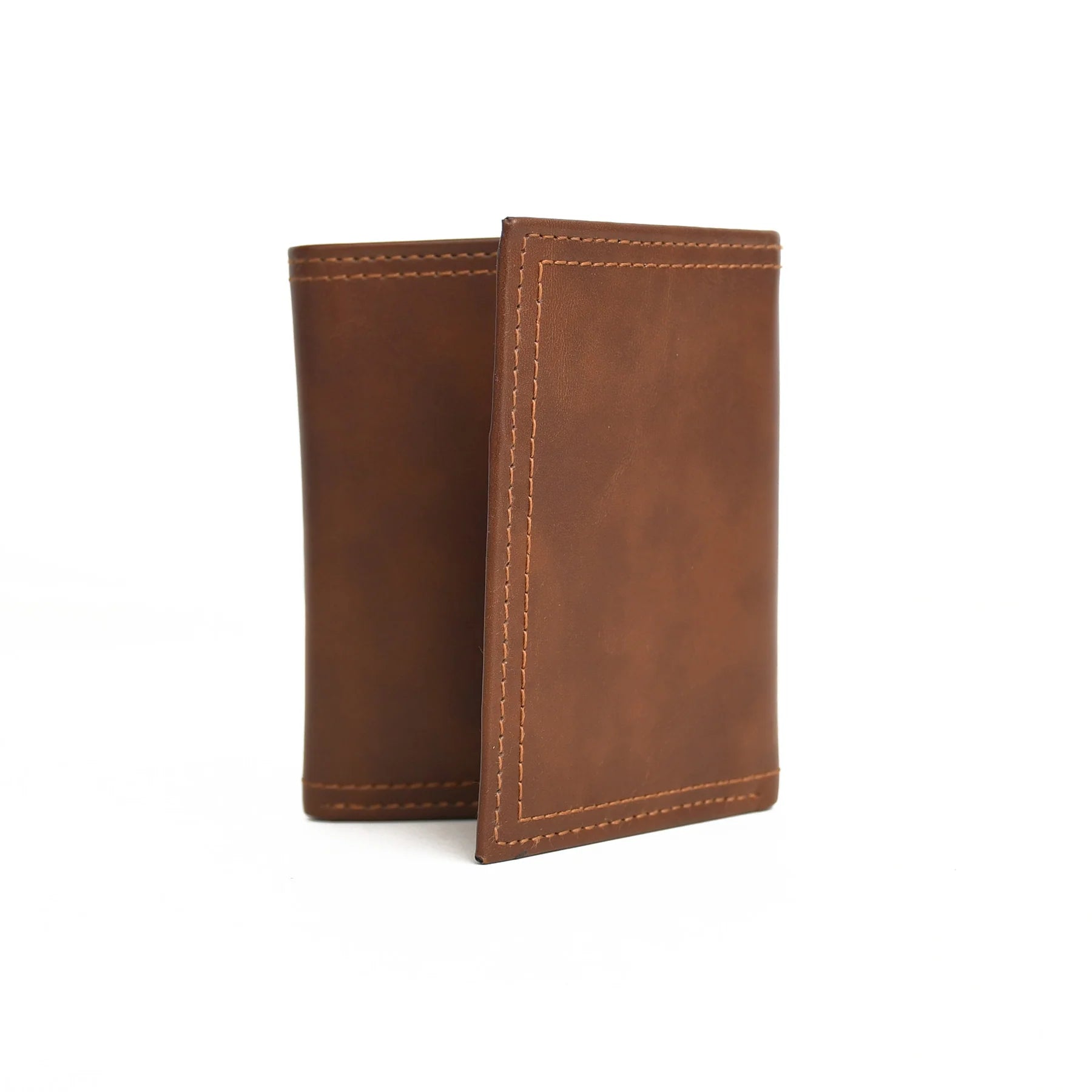 Premium Handmade Genuine Leather Tri-Fold Wallet for Men