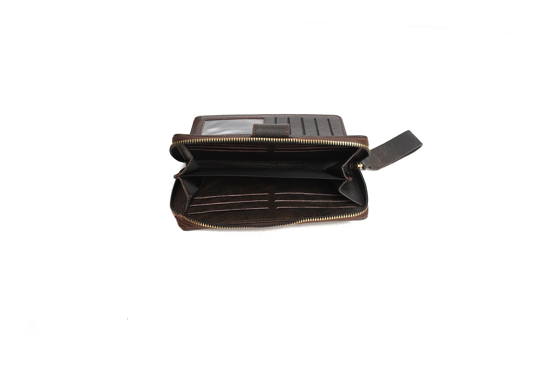 Premium Handmade Genuine Leather Zip Around Long Wallet for Women