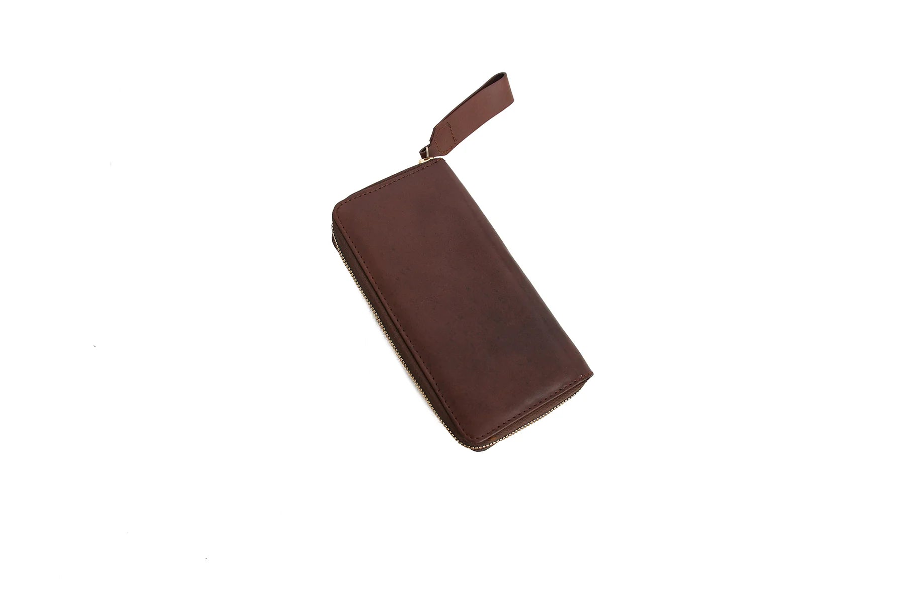 Premium Handmade Genuine Leather Zip Around Long Wallet for Women