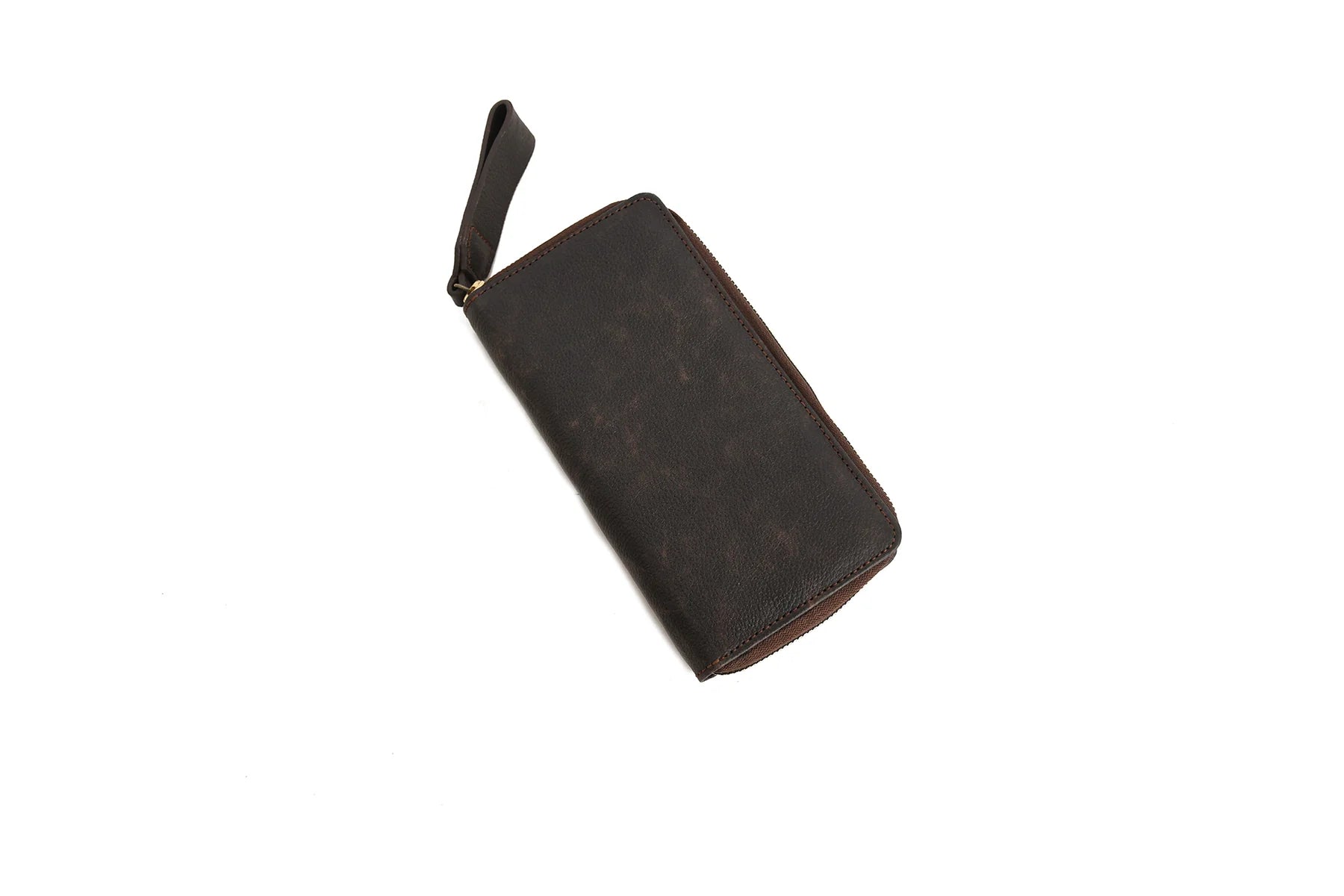 Premium Handmade Genuine Leather Zip Around Long Wallet for Women