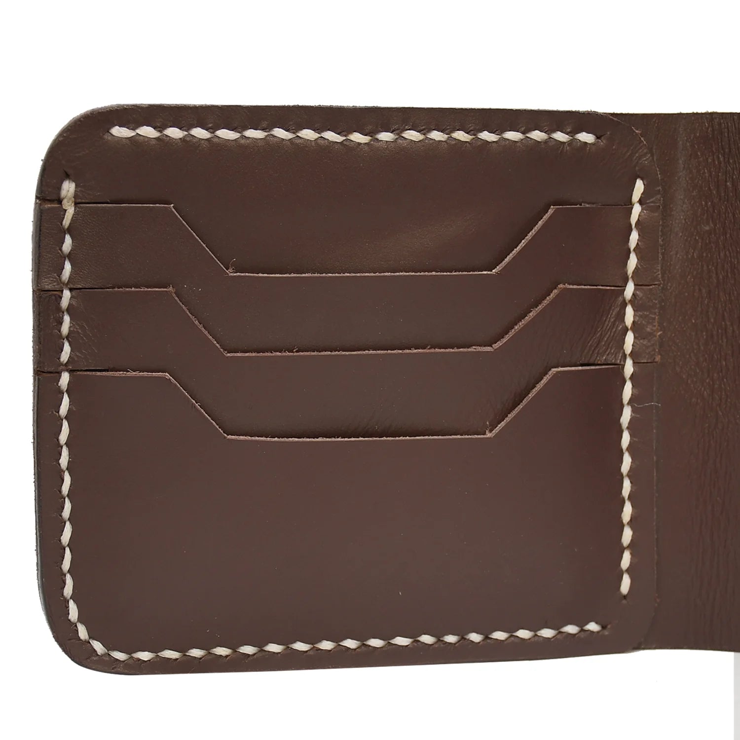 Premium & Genuine Leather Button Wallet – Classic Slim Bifold Card Holder