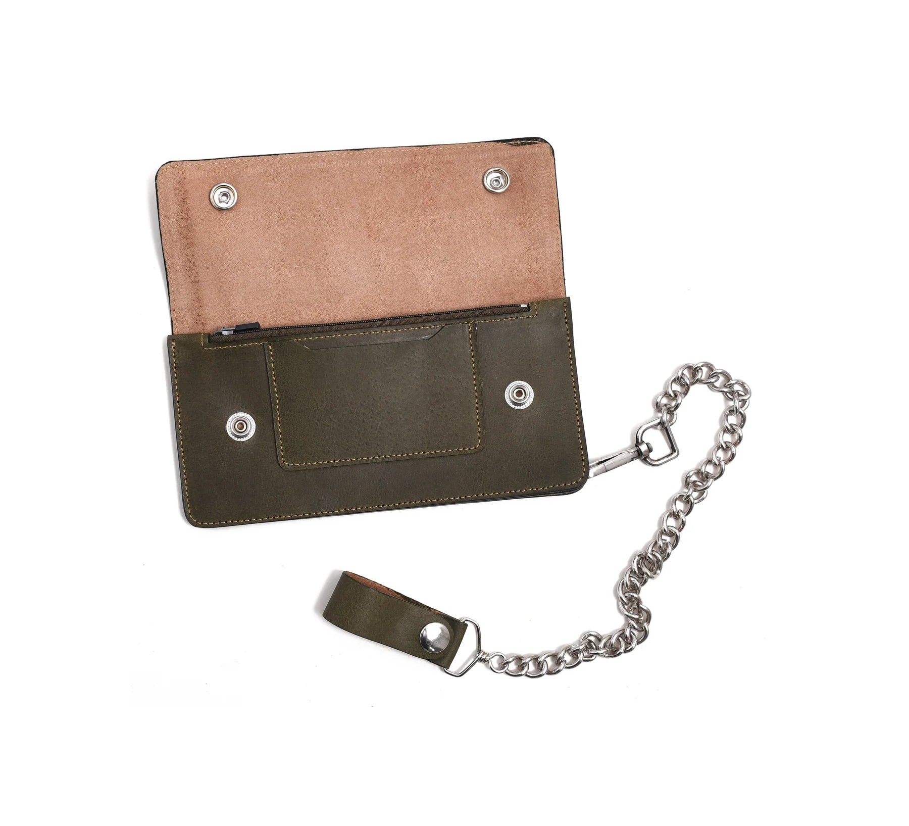 Premium & Genuine Leather Chain Wallet – Modern Luxury Everyday Essential