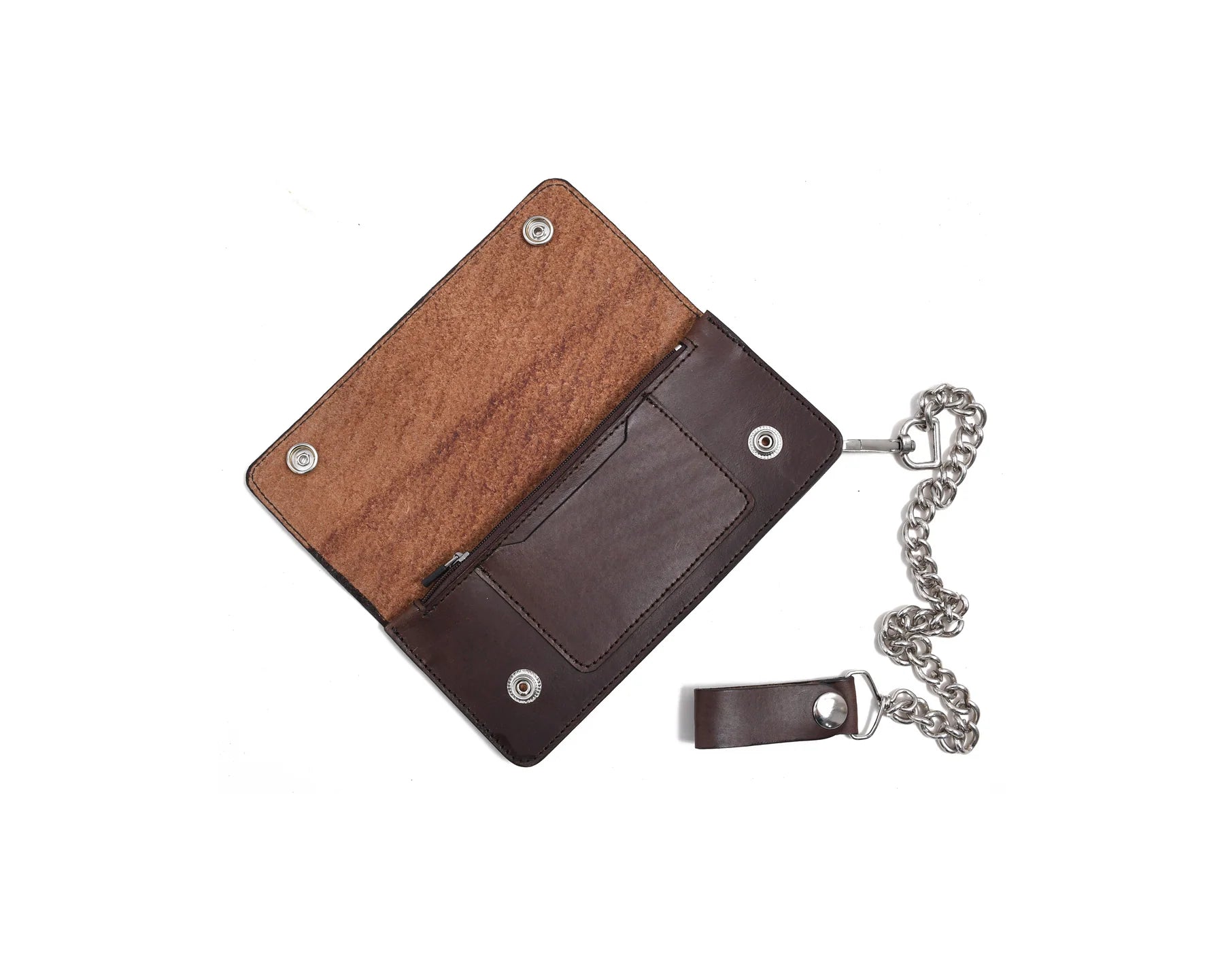 Premium & Genuine Leather Chain Wallet – Modern Luxury Everyday Essential