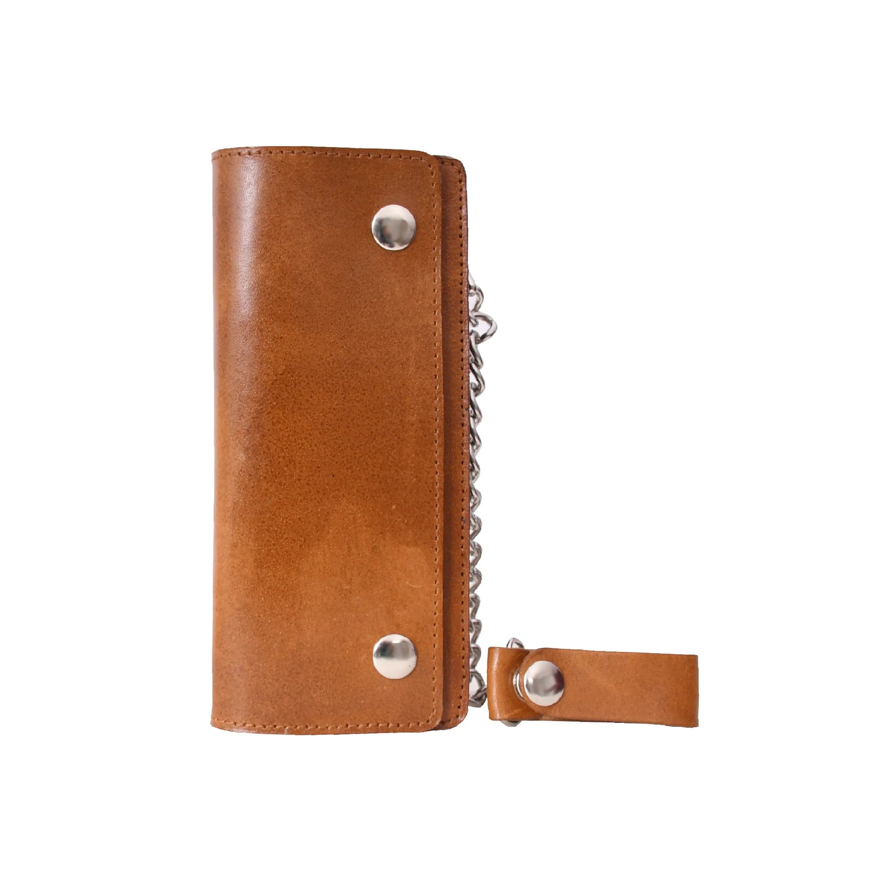 Premium & Genuine Leather Chain Wallet – Modern Biker Essential