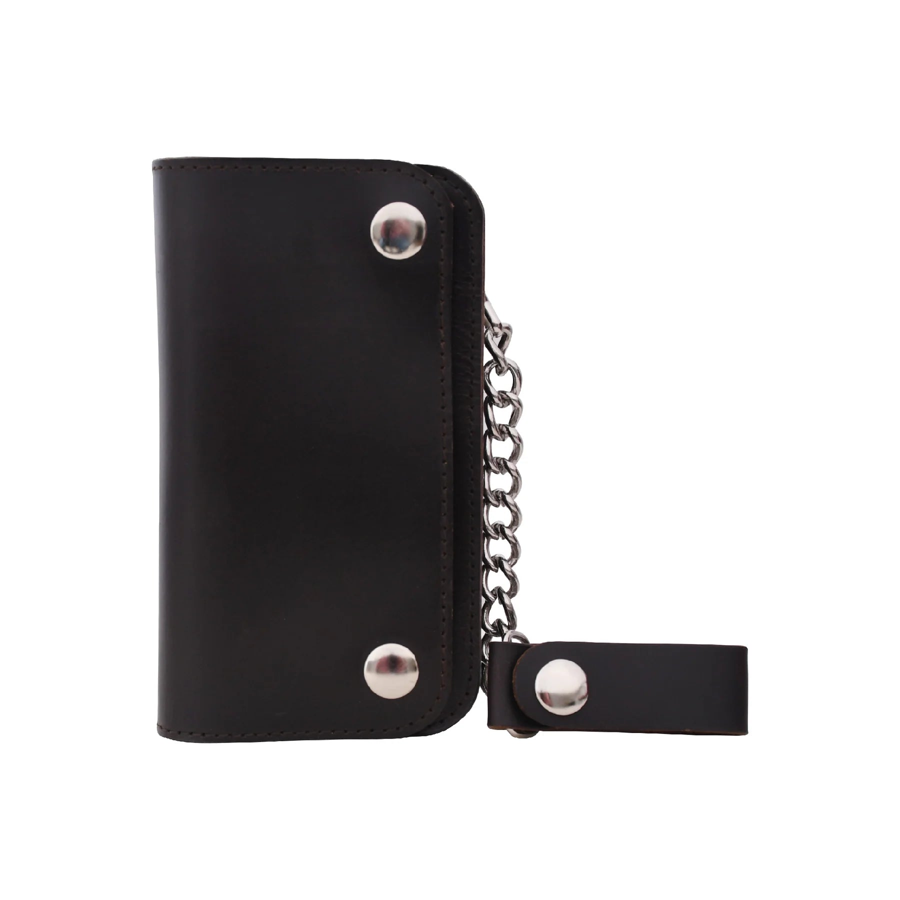 Premium & Genuine Leather Chain Wallet – Modern Biker Essential