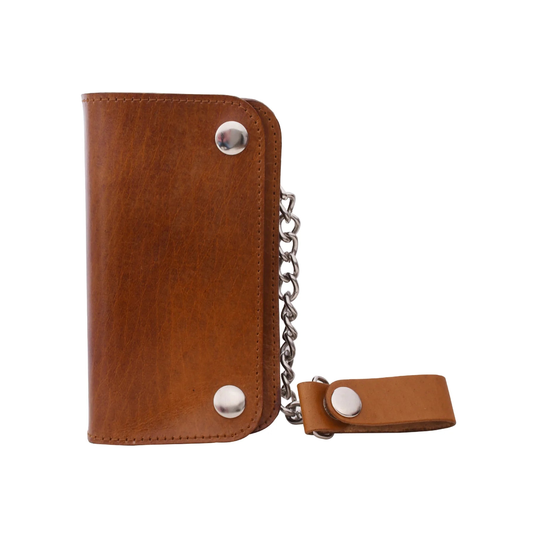 Premium & Genuine Leather Chain Wallet – Modern Biker Essential