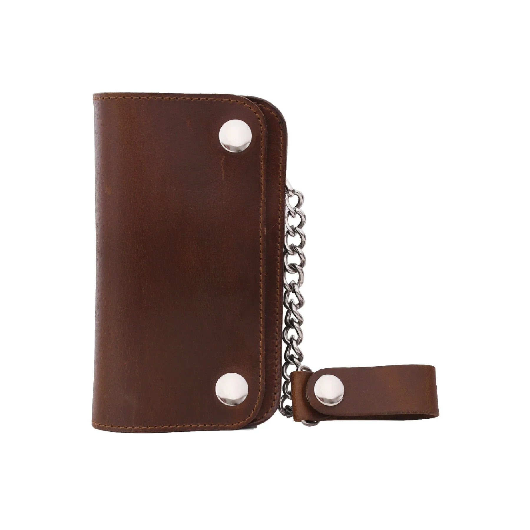 Premium & Genuine Leather Chain Wallet – Modern Biker Essential